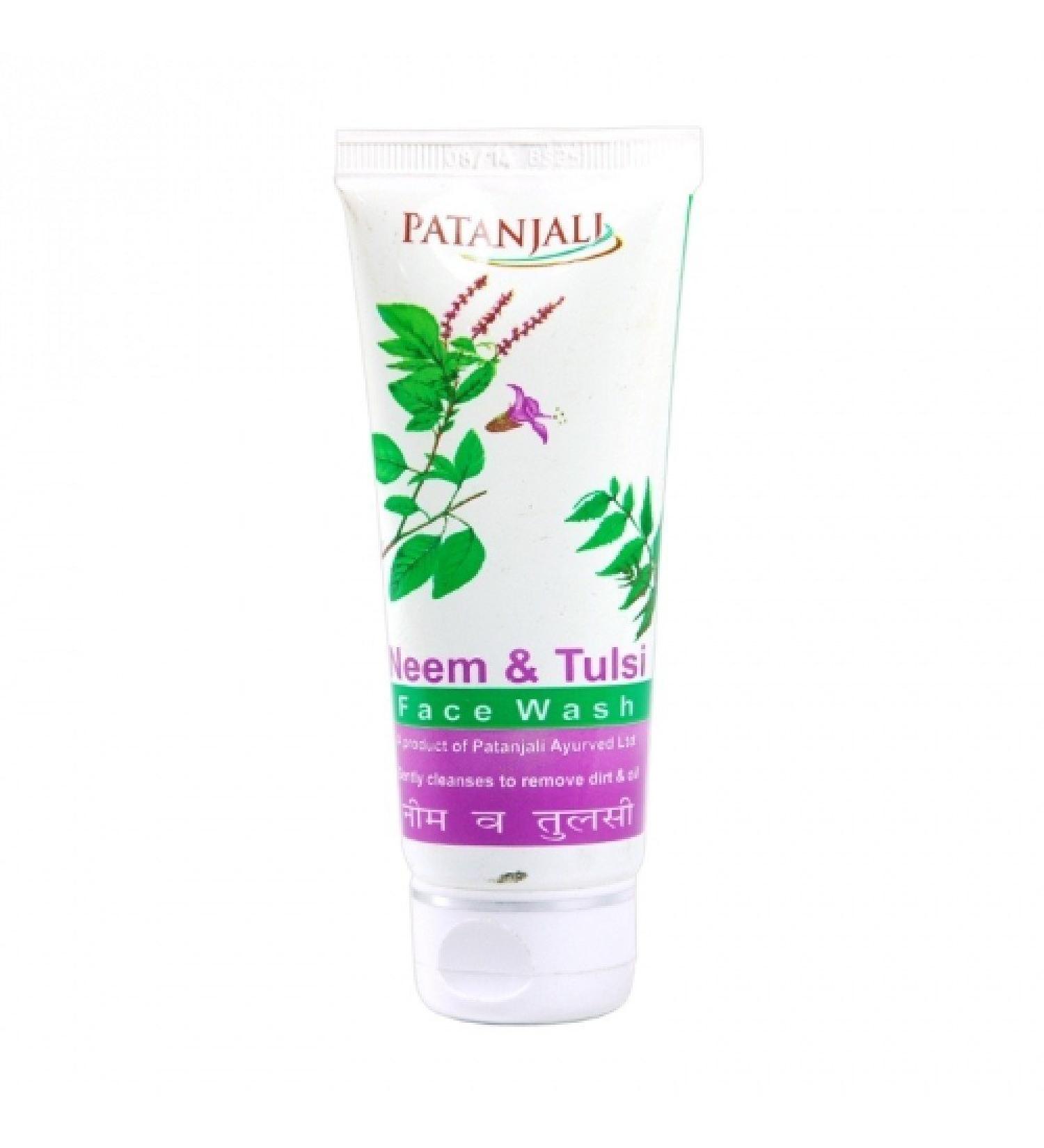 Patanjali Neem Tulsi Face Wash 60gm - Natural Cleansing for Clear Skin | Buy Online Internationally - Buy Online on GoSupps.com