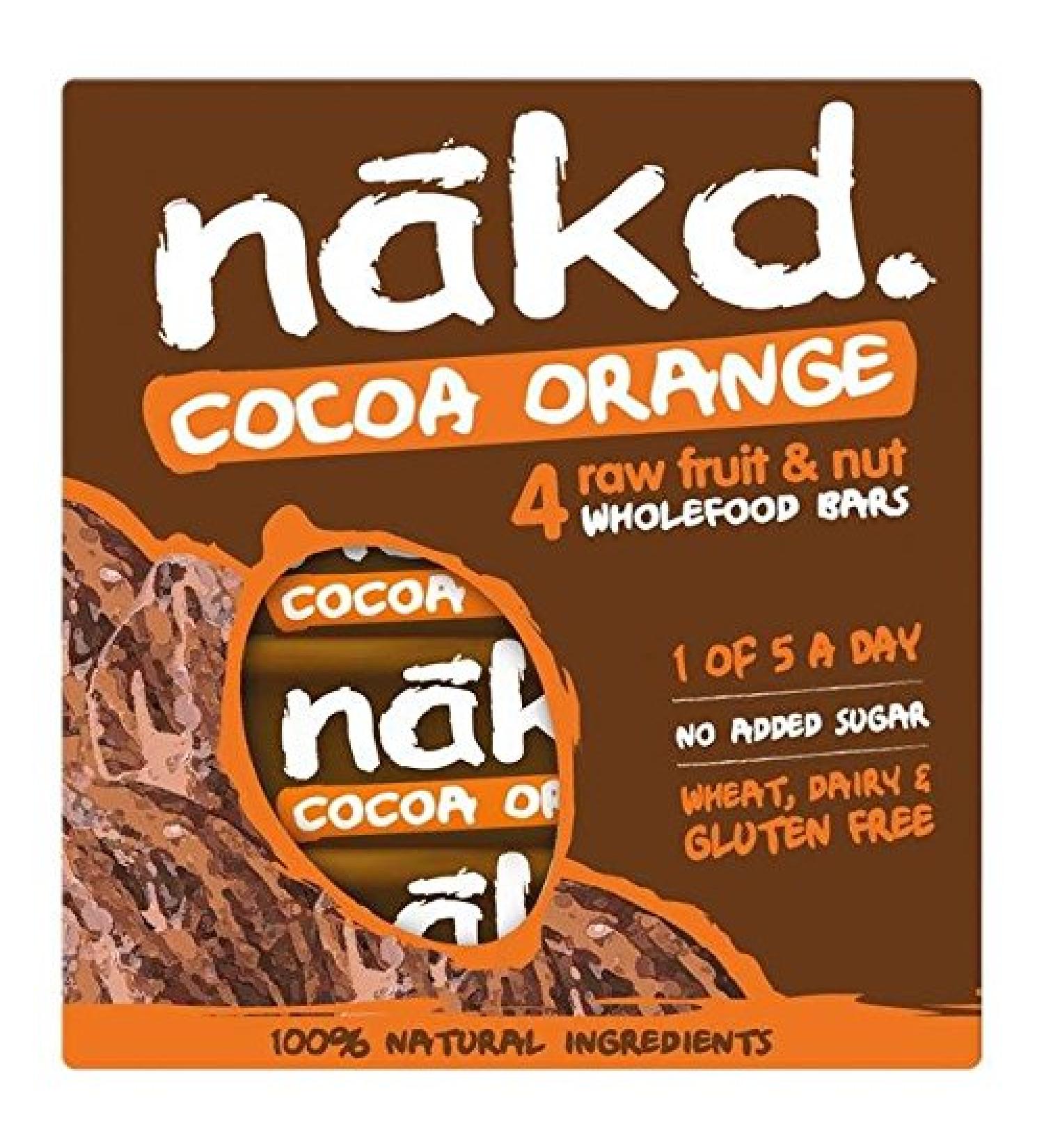 Nakd Nakd Free From Cocoa Orange - 4 x 35g