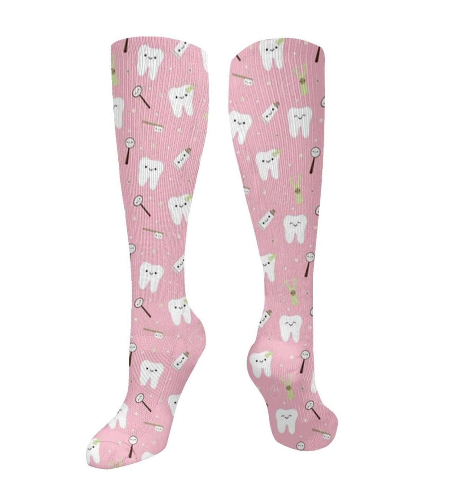 Dental Fabric Compression Socks for Men & Women | 15-20 mmHg Support for Running & Cycling | Best Circulation Boost - Buy Online on GoSupps.com