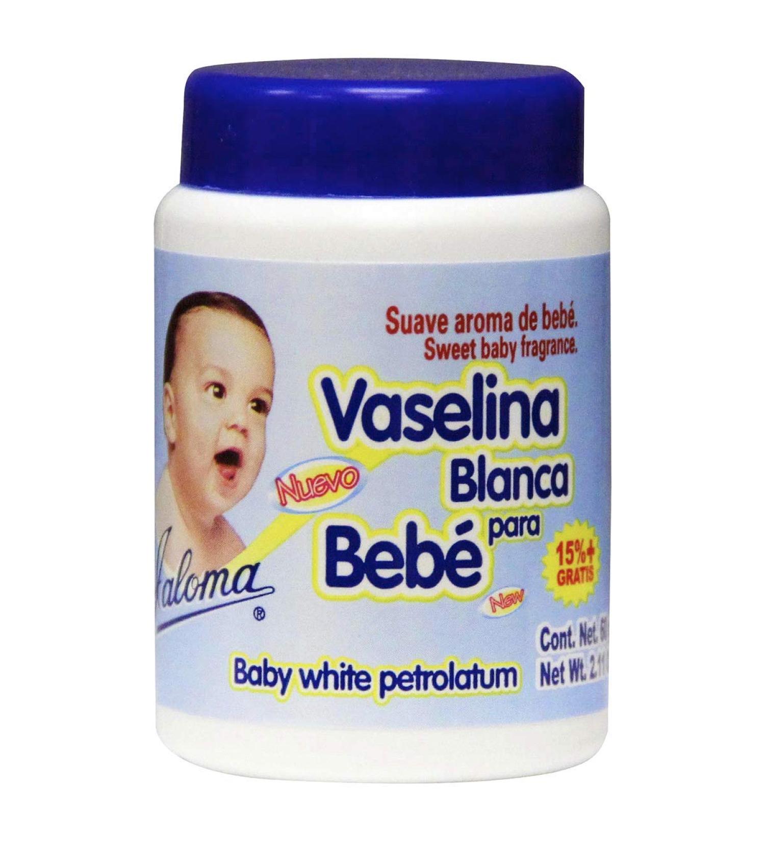 Jaloma Baby White Petrolatum Vaselina Blanca for Babies  60gr  2.11oz (1 Pack)
