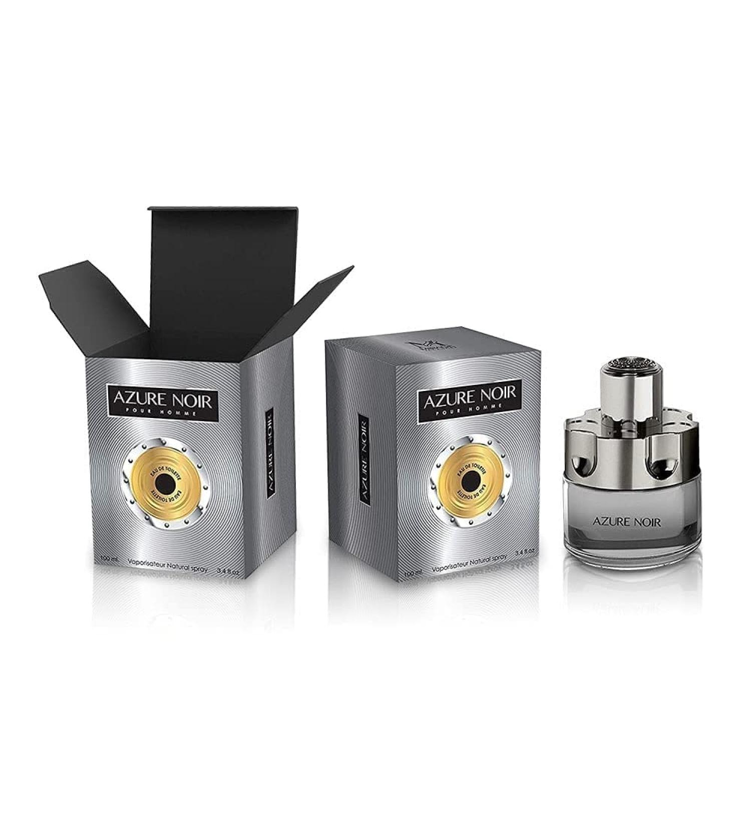 Azure Noir Pour Homme Men's Cologne 3.4 Fl. oz. EAU DE TOILETTE Natural Spray