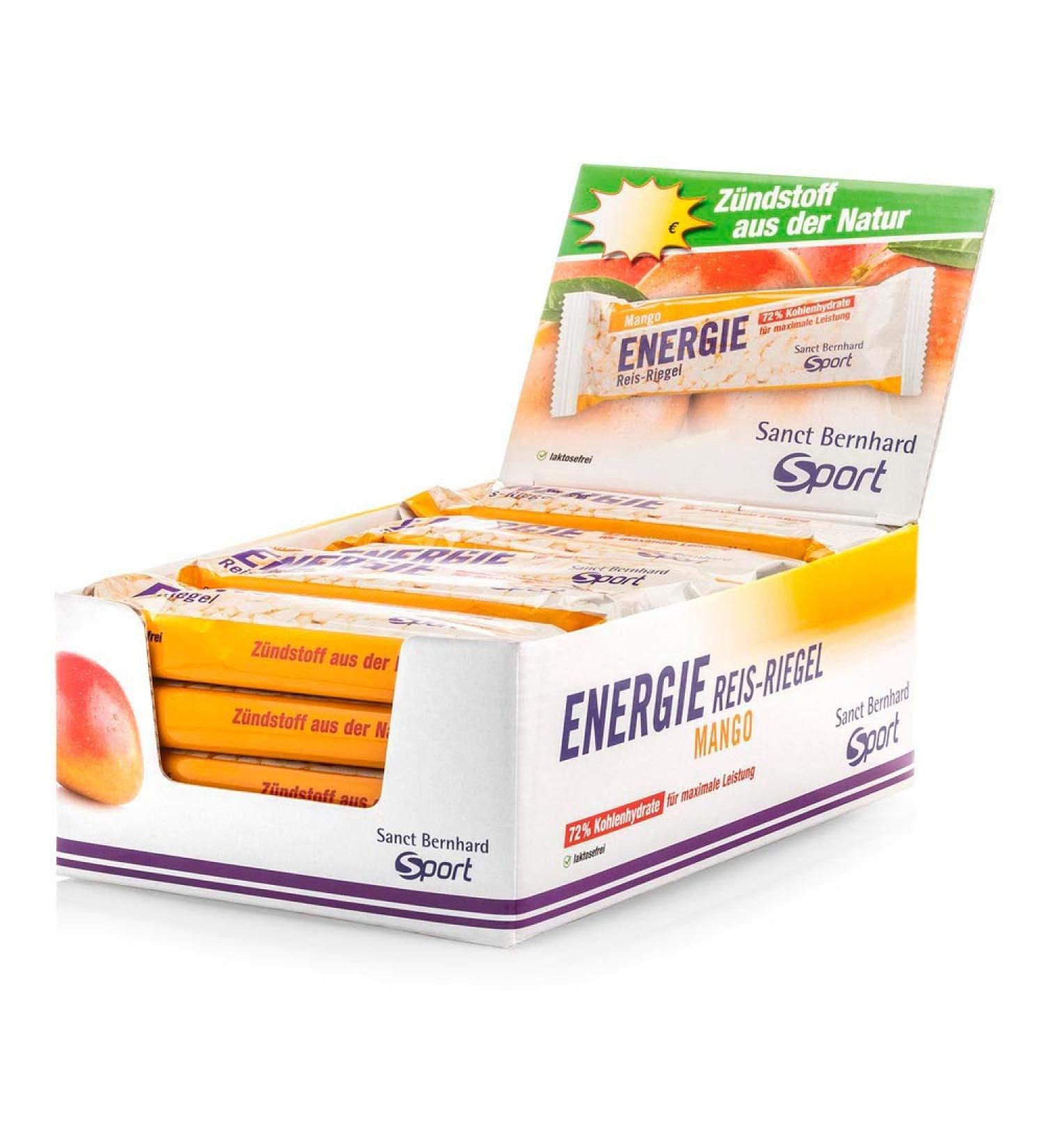 Sanct Bernhard Sport Energy Rice Bar Mango | 20-pack Mango 20 pieces (1 pack)