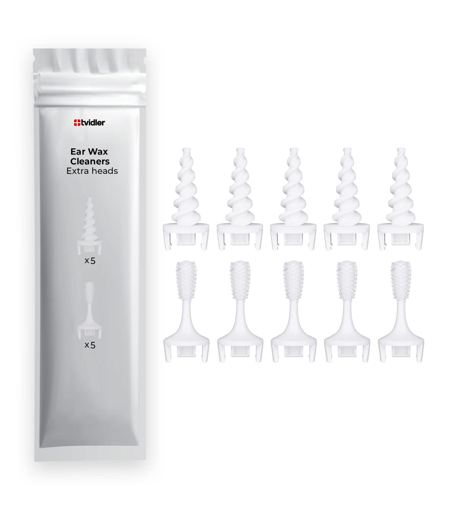 Tvidler Pro Ear Wax Removal Extra Heads - Reusable Medical Grade Silicone - Safely Removes Ear Wax - Fits Tvidler Pro Device - Enhance Hygiene & Clean Ears - Buy Online on GoSupps.com