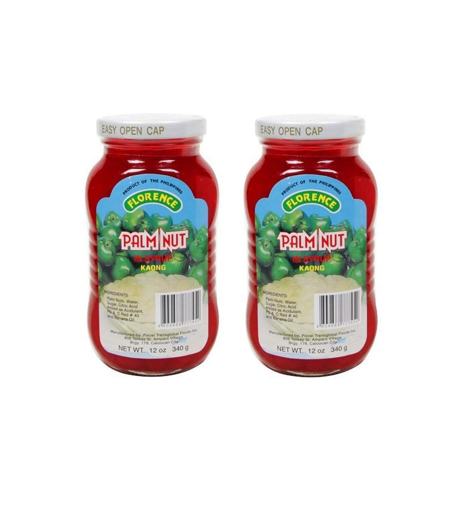 Florence Palm Nut in Syrup Kaong Red (2 Pack Total of 24oz)