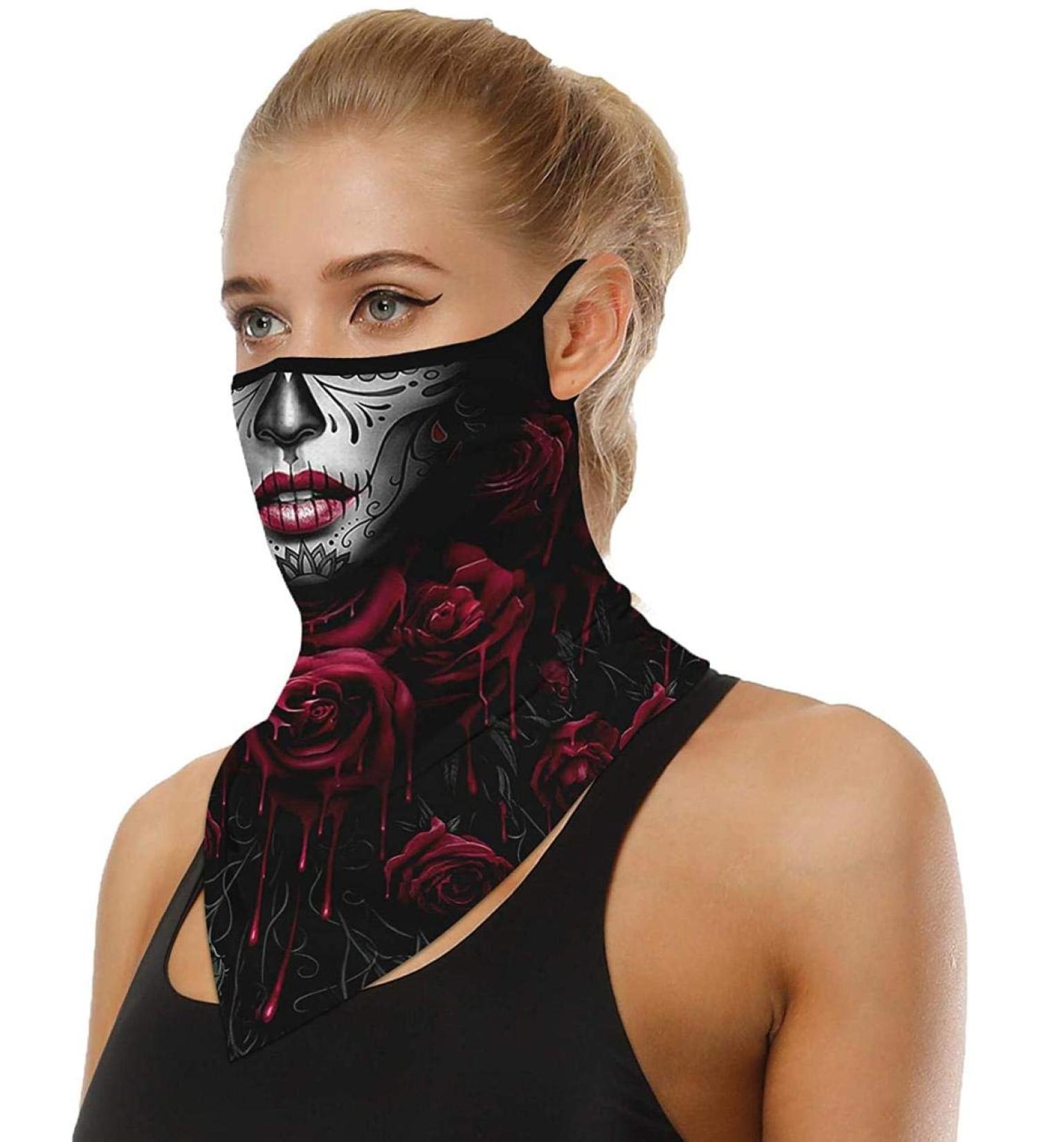 Youning Triangular Scarf Neckerchief | 3D Print Unisex Mouth Protection | Christmas Santa Snowman Bandana Headscarf | Multi-functional Gear for Men & Women - Buy Online on GoSupps.com