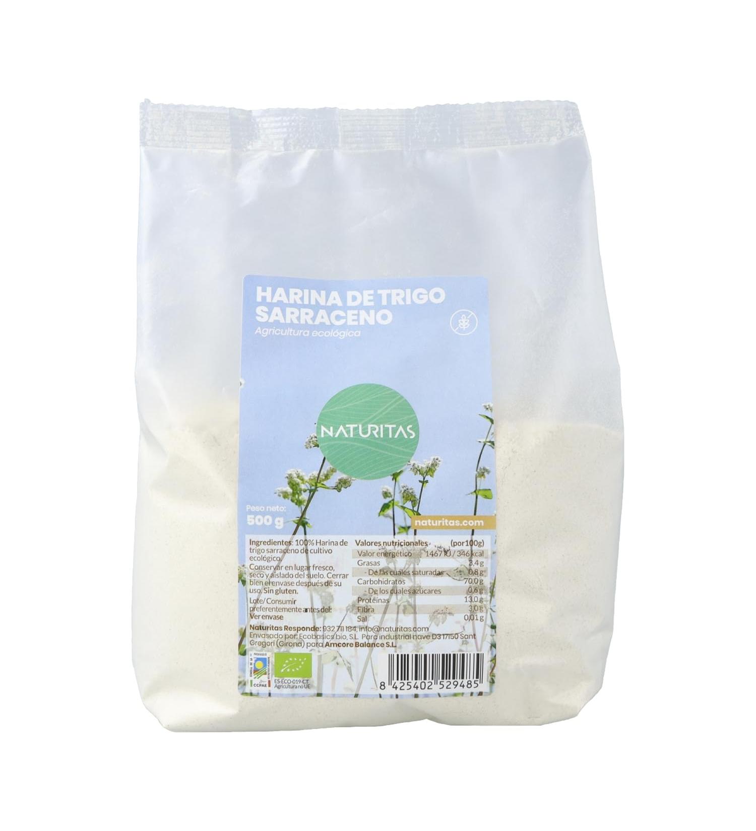 Organic gluten-free buckwheat flour 500 g - Buy Online on GoSupps.com