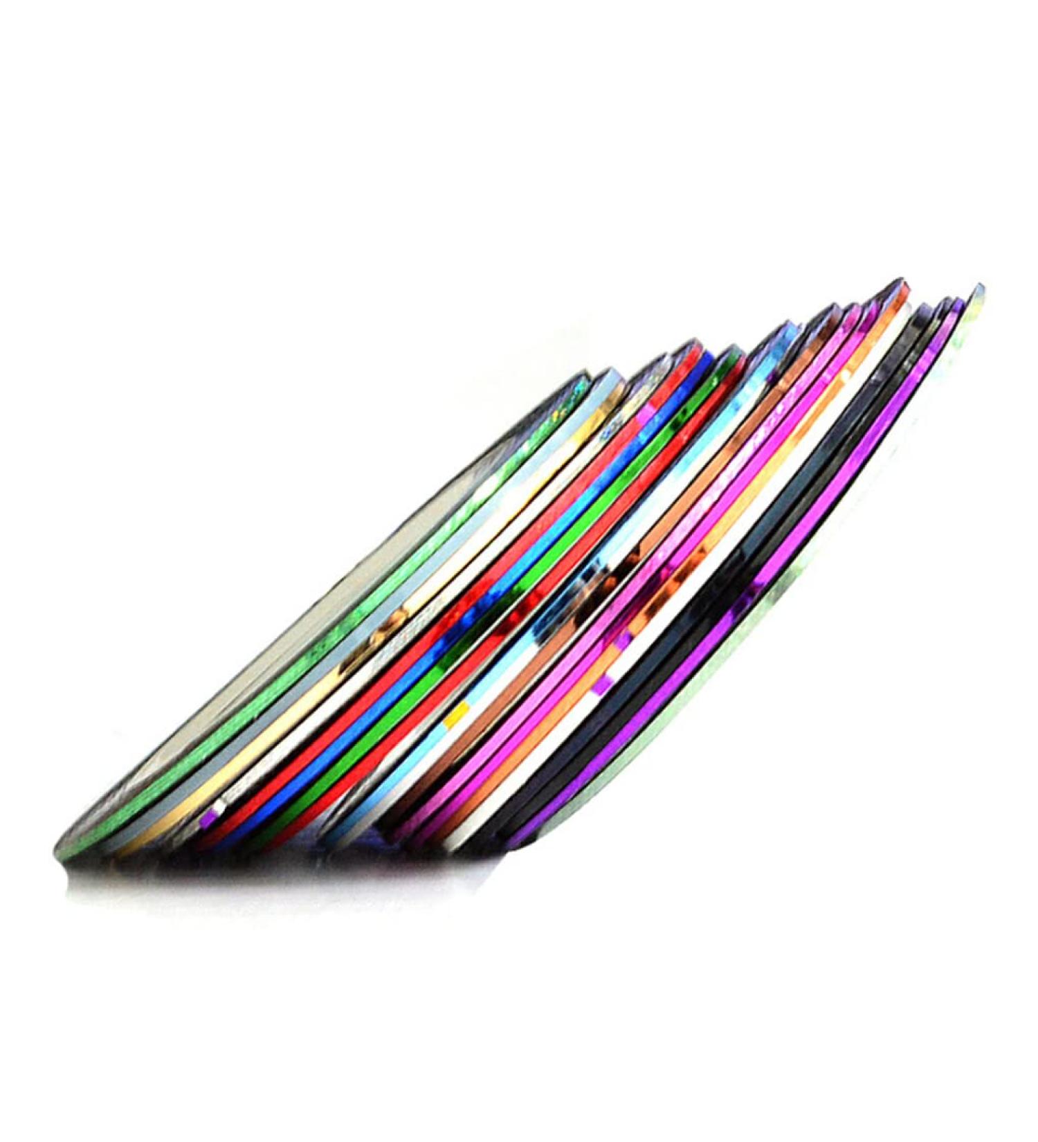 dijiusidy 30 Pieces Nail Art Sticker Removable Crafting Decorations Exquisite Striping Tape Manicure Line Strips Decor Supplies - Buy Online on GoSupps.com