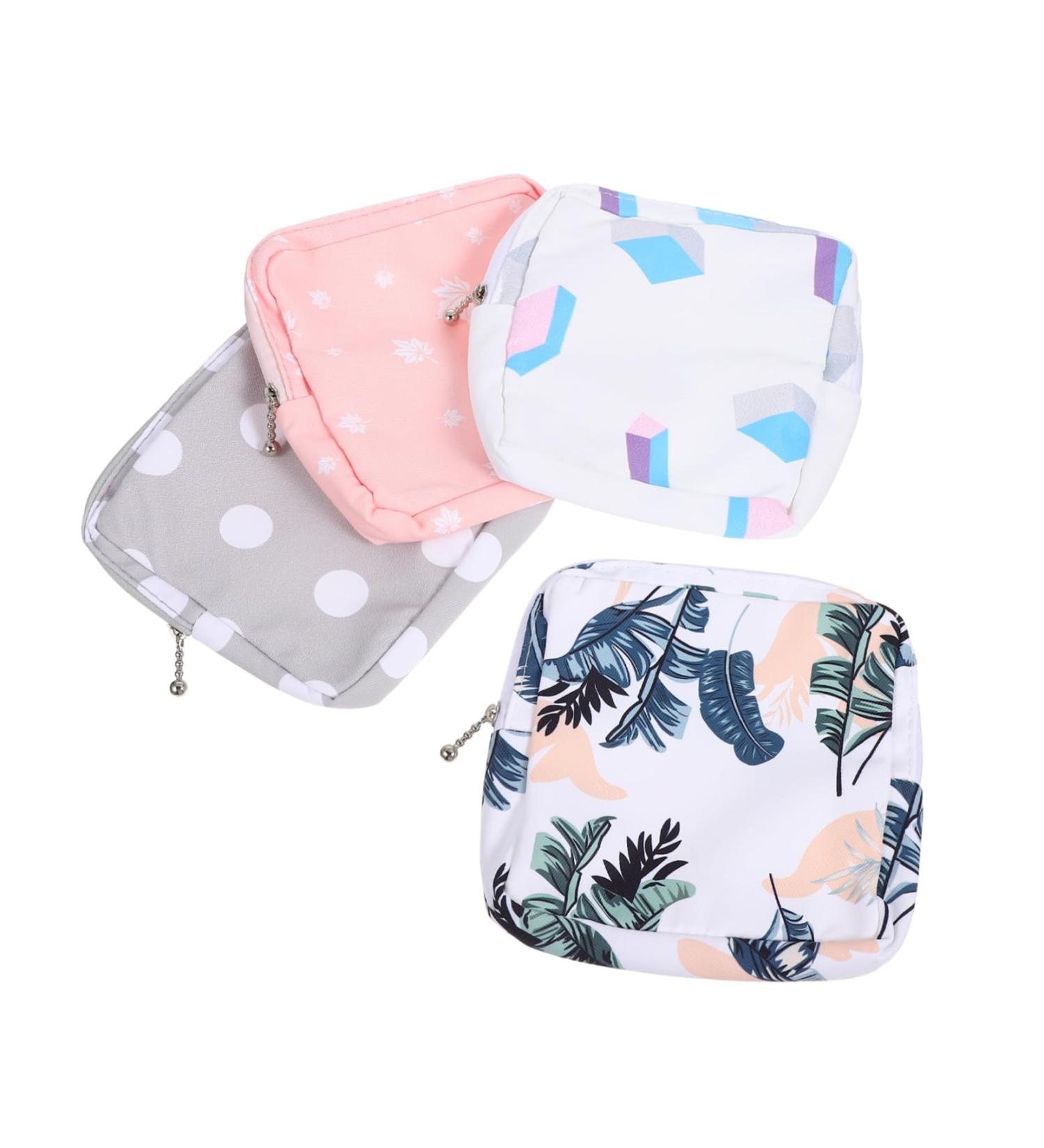 Buy Abaodam 8pcs Sanitary Napkin Storage Bags - Travel Purses & Delicate Holders Portable Zipper Coin Pouch & Cosmetic Bag in Assorted Colors - Buy Online on GoSupps.com