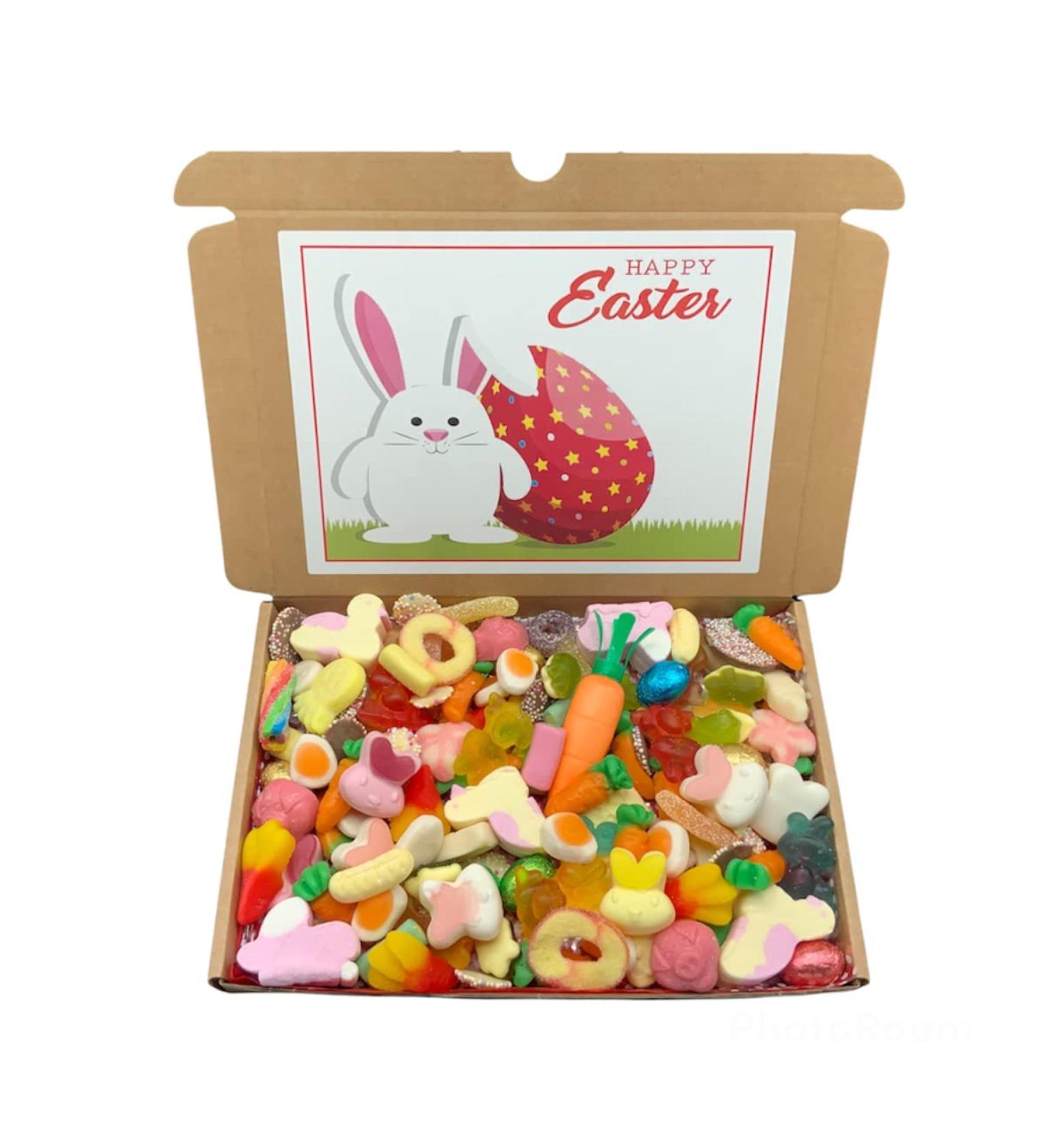 EASTER Sweet box Pick N Mix Hamper Personalised Easter Sweet Box Hand made - Made to order Happy Easter Gift for Easter (430g) - Buy Online on GoSupps.com