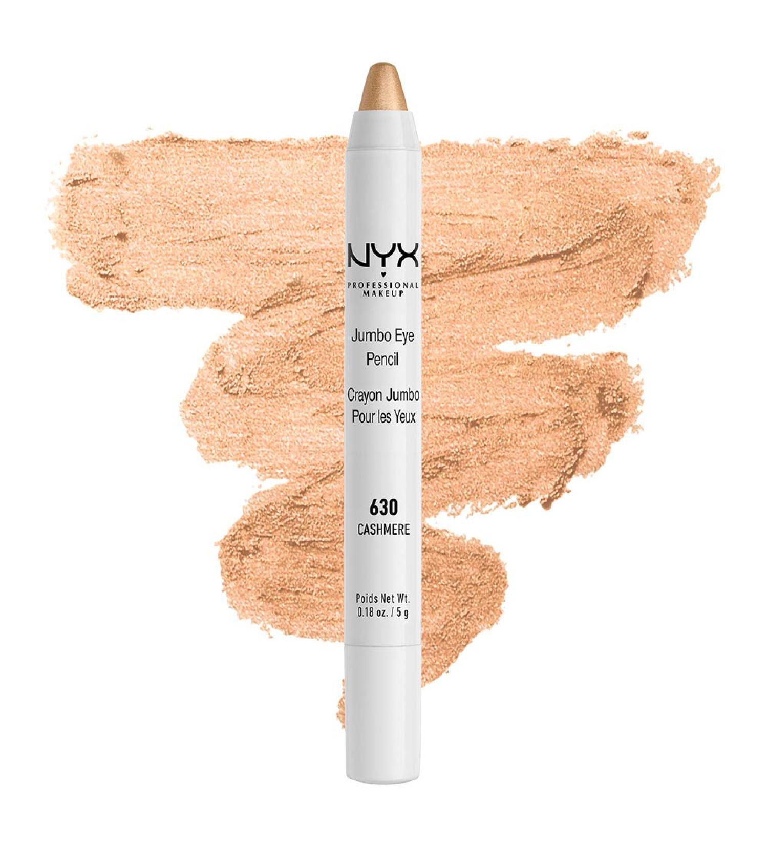 NYX Jumbo Eye Pencil - Cashmere: Shimmery Champagne Eyeshadow & Eyeliner - Buy Online on GoSupps.com