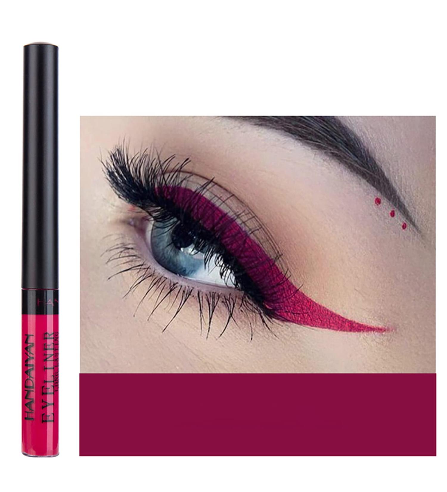 DekRion Liquid Eyeliner | Matte Colored | Waterproof High-Pigment | Pink-Purple - 1PC - Buy Online on GoSupps.com