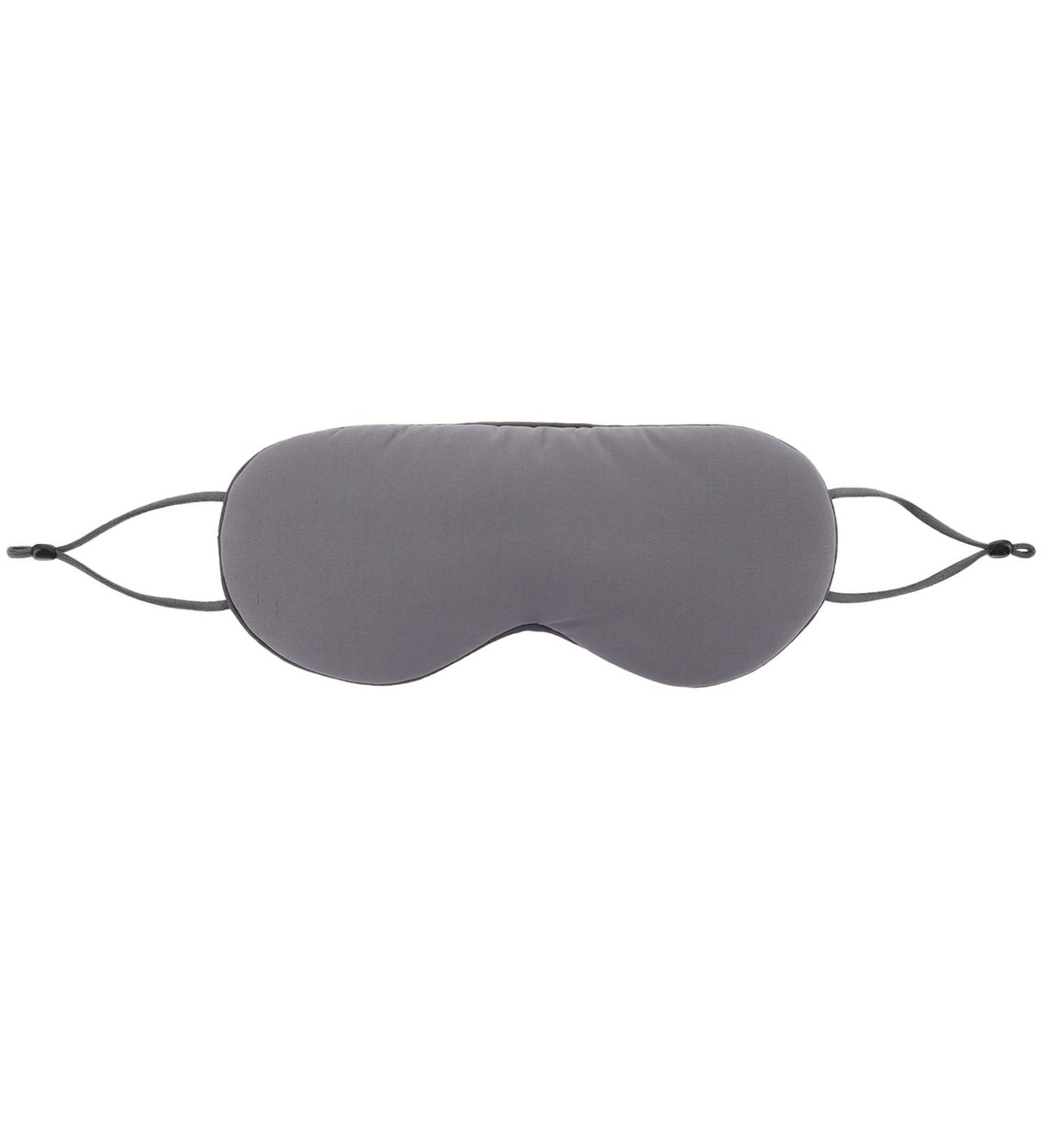 Double Sided Eye Mask - Travel Ice Silk Adjustable Grey & Pink | Comfortable Sleep & Relaxation - Buy Online on GoSupps.com