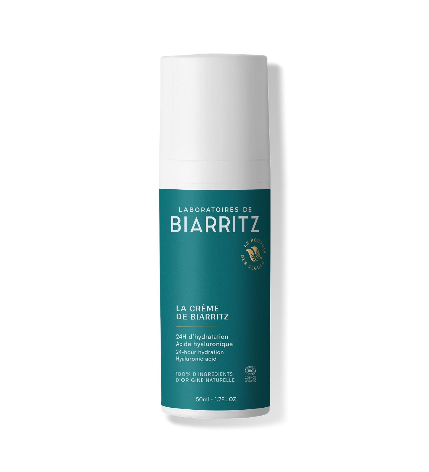 Laboratoires de Biarritz La Cr me de Biarritz Moisturizes & Helps Prevent First Wrinkles Vegan Formula Certified Organic Face Neck & D collet Made in France 50 ml - Buy Online on GoSupps.com