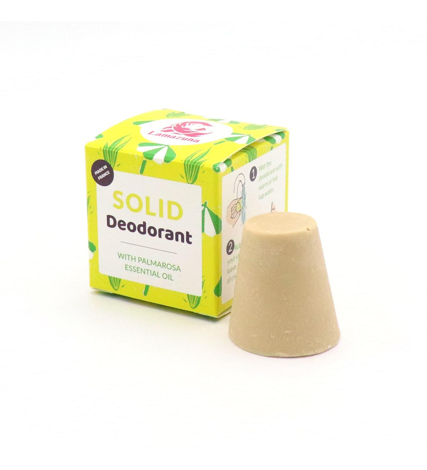 Lamazuna Solid Deodorant-Palmaroza, 30g
