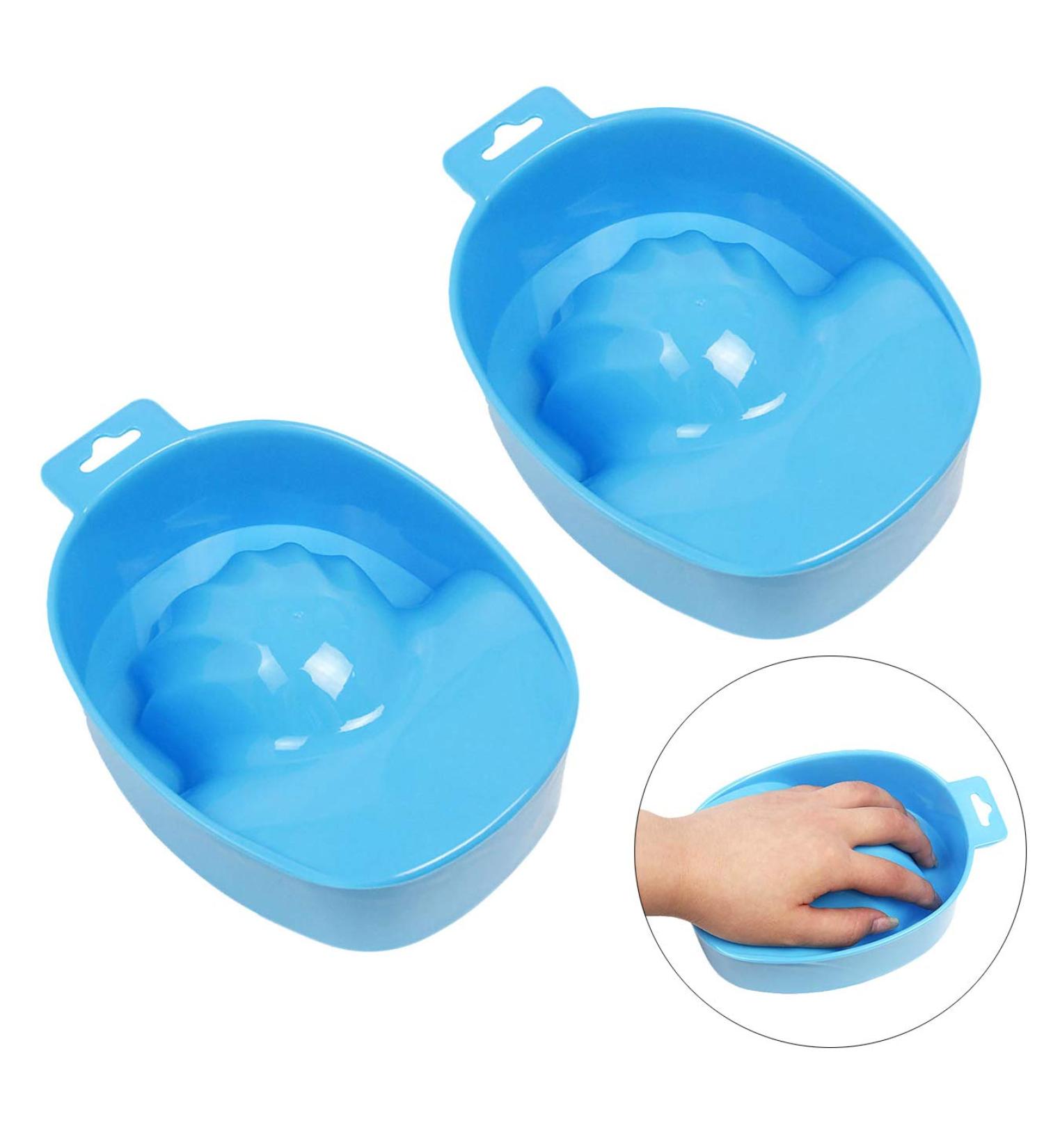 2pcs Nail Soaking Bowls for Manicure Care | Acetone Dip Remover for Nails | Blue Dip Powder Polish Remover - Buy Online on GoSupps.com