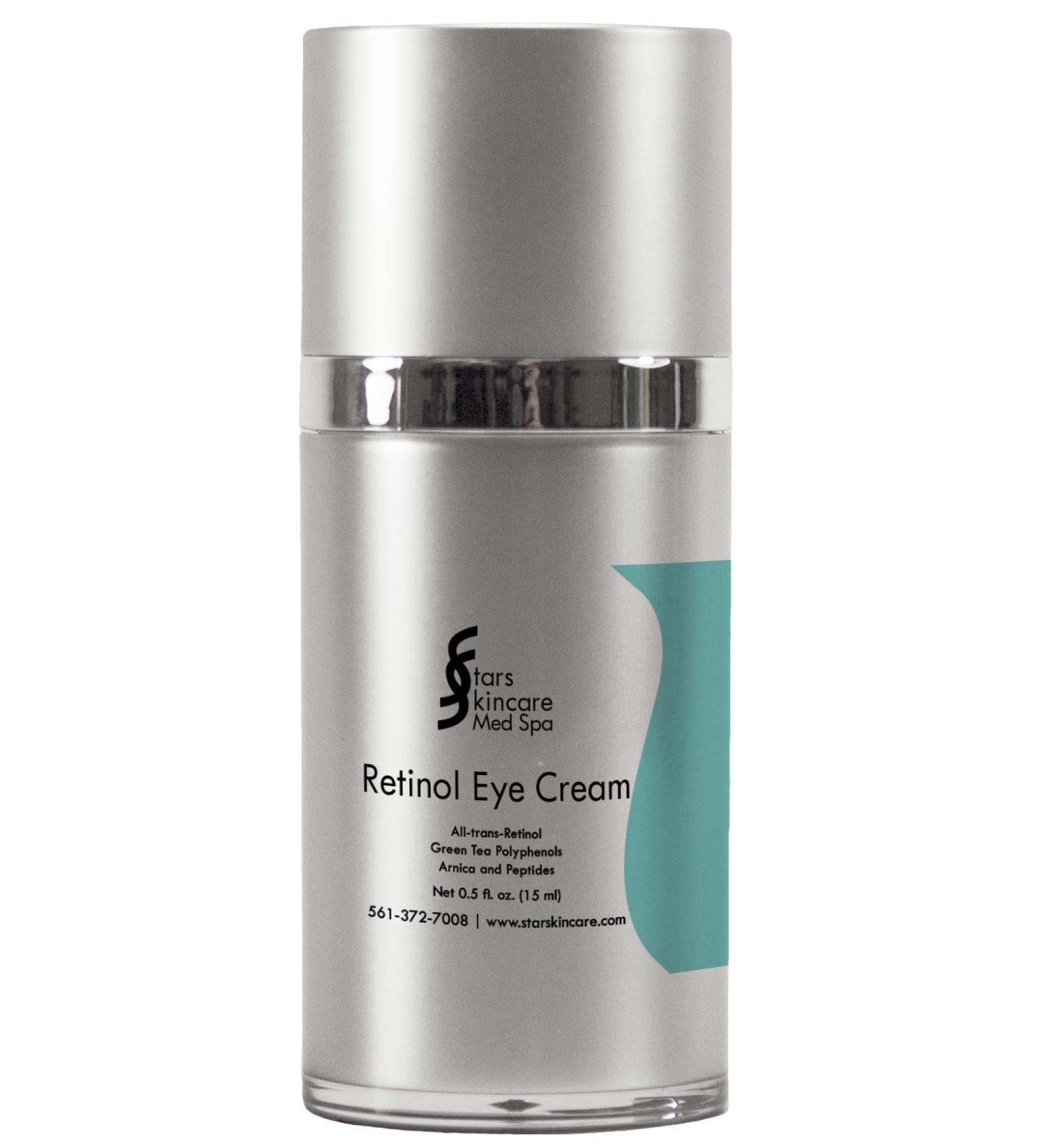 Stars Skincare Retinol Eye Cream Anti-Aging Eye Cream Dark Circle Treatment Retinol Infused Skincare All-Trans-Retinol Eye Cream Green Tea Polyphenols Eye Cream Arnica Peptides Eye Cream