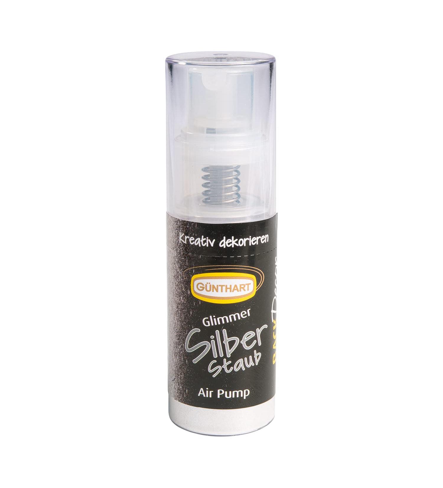 G nthart BackDecor Silver Dust Glitter Pump Spray - Edible Shiny Silver Glitter Effect 10g for Baking & Decorating - Buy Online on GoSupps.com