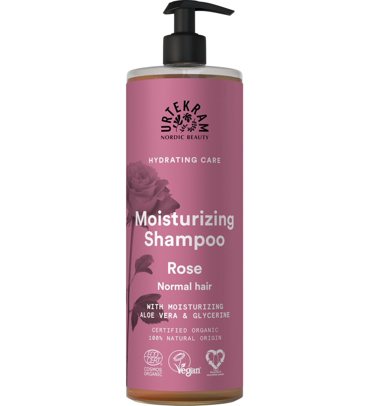 Urtekram Shampoo Rose Normal Hair Vegan Natural Origin Rose 1000 ml - Buy Online on GoSupps.com