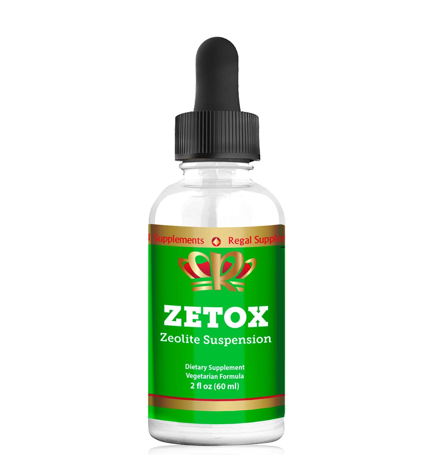 ZETOX Zeolite Detox Drops | Premium Clinoptilolite for Kids & Adults | Enhanced with Methyl B12 & D3 | Daily Detox & Energy Support (60 Servings - Buy Online on GoSupps.com