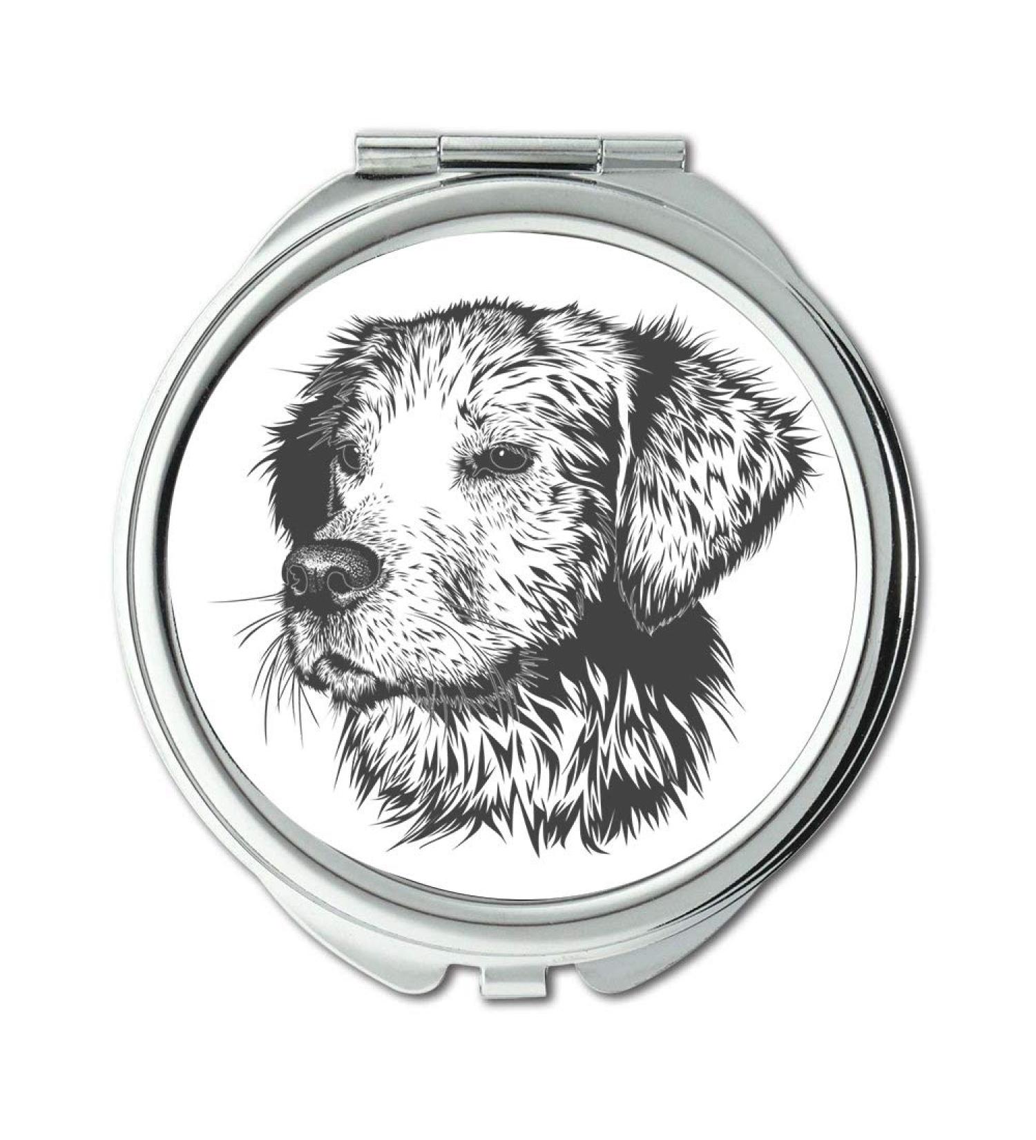 Mirror Travel Mirror Dog Animal Domestic Animal Doggie Pet Portrait pocket mirror portable mirror - Buy Online on GoSupps.com