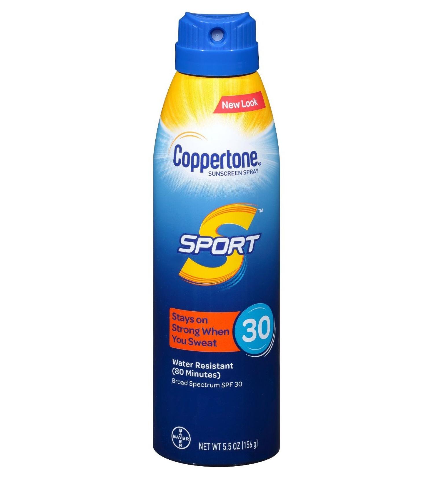 Coppertone Continuous Spf30 Spray Sport 5.5 Ounce (162ml) (3 Pack)