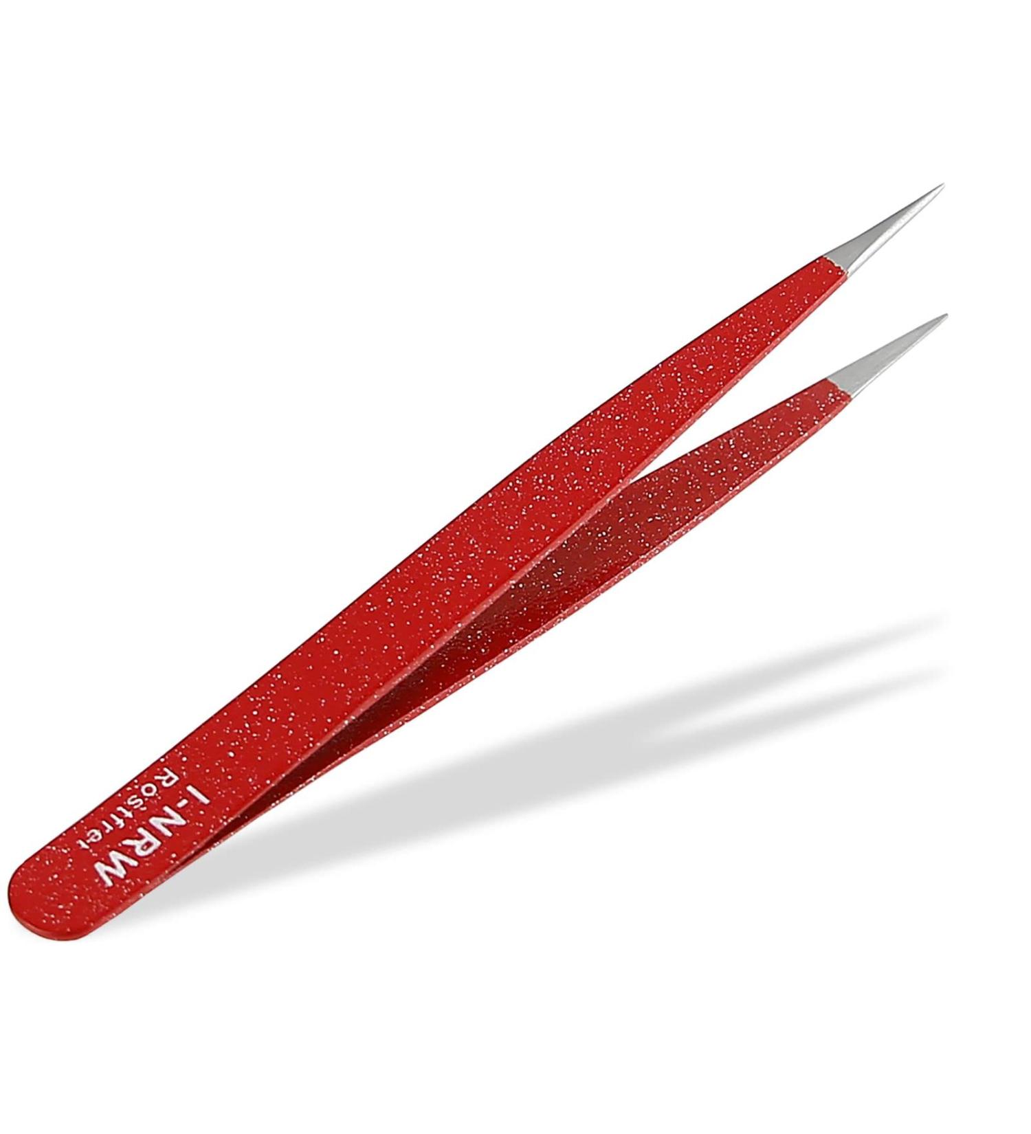 High-Quality Pointed Tweezers 9.5 cm - Red Stainless Steel - International Shipping Available - Buy Online on GoSupps.com