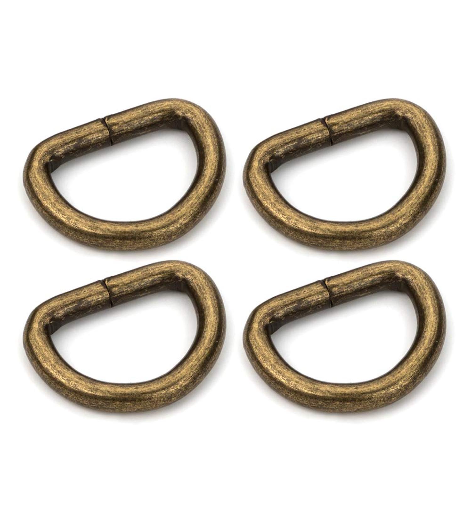 CRAFTMEMORE D-Ring Findings 5/8  3/4 & 1 Inch Metal Non Welded D Rings for Belts Bags Lanyard Leathercraft Avail 4 Colors (3/4" x 20 Pack  Antique Brass) 3/4" x 20 pack Antique Brass - Buy Online on GoSupps.com