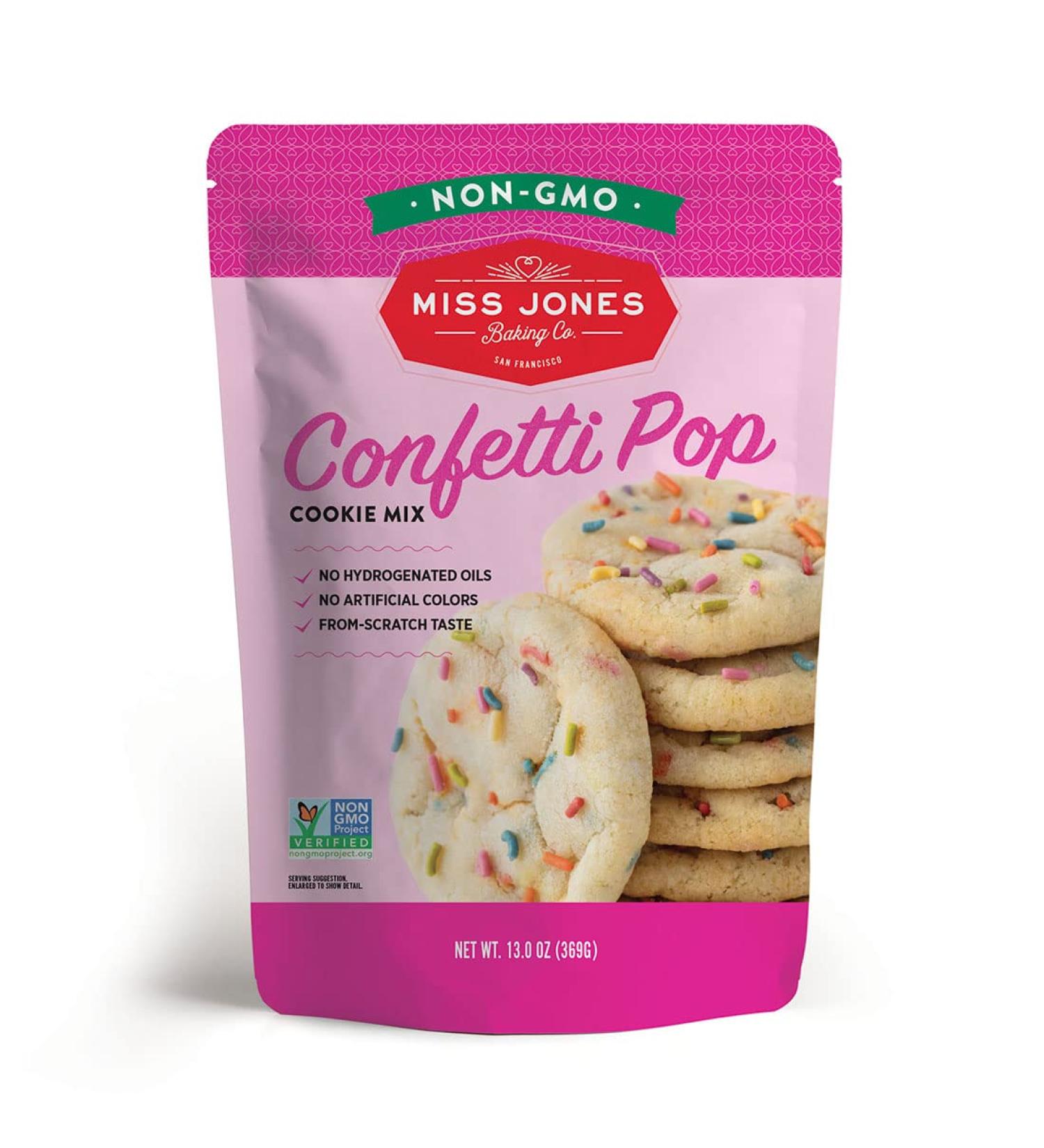 Miss Jones Baking 90% Organic Cookie Mix  Non-GMO  Vegan-Friendly  Perfect for Birthdays: Confetti Pop (Pack of 1) Confetti Pop 13 Ounce (Pack of 1) - Buy Online on GoSupps.com