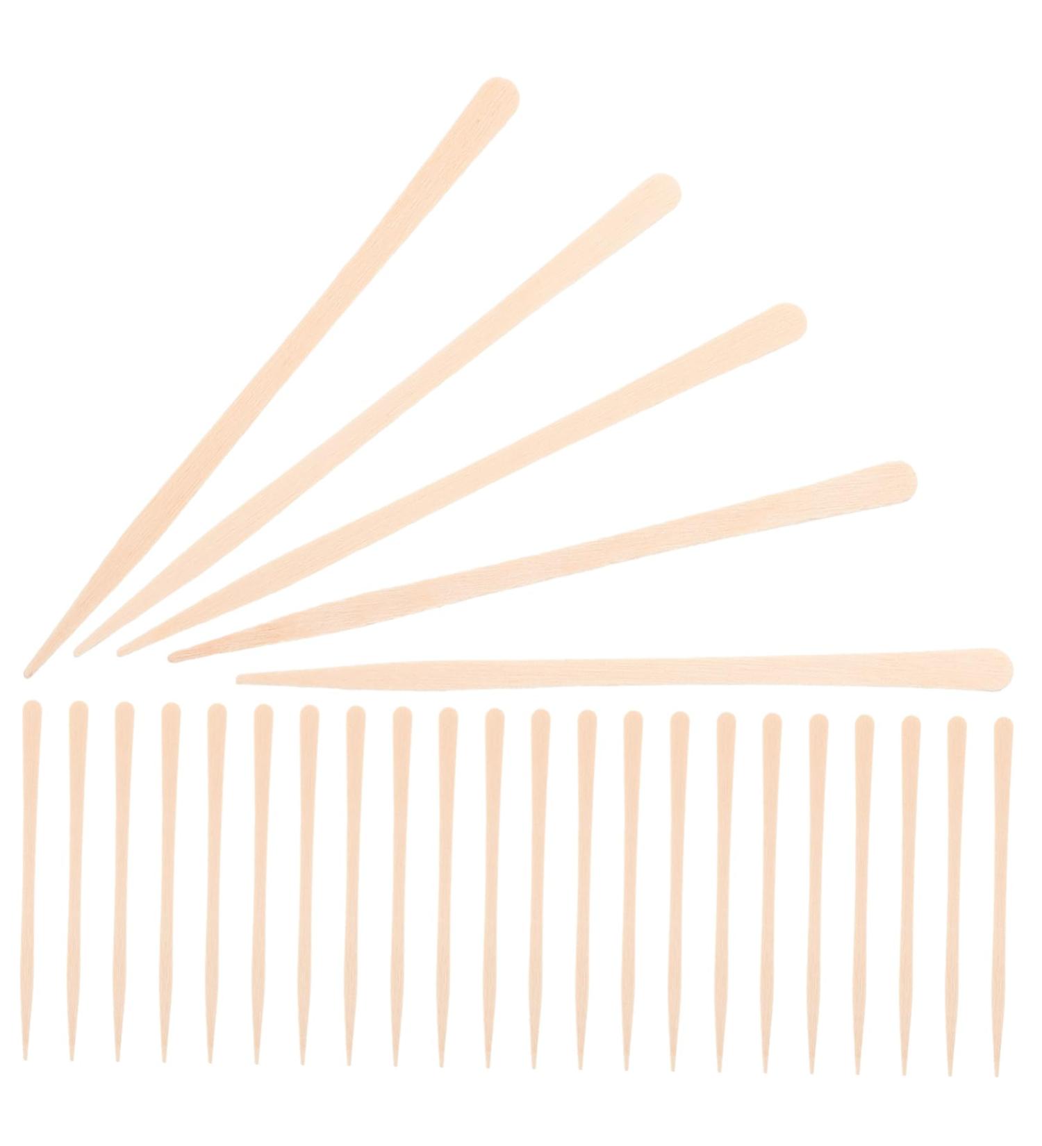 Mikinona 100th Waxing Sticks - Premium Wooden Hair Wax Bars for Body & Nasal Growth | Irregular Applicator for Effortless Waxing - Buy Online on GoSupps.com