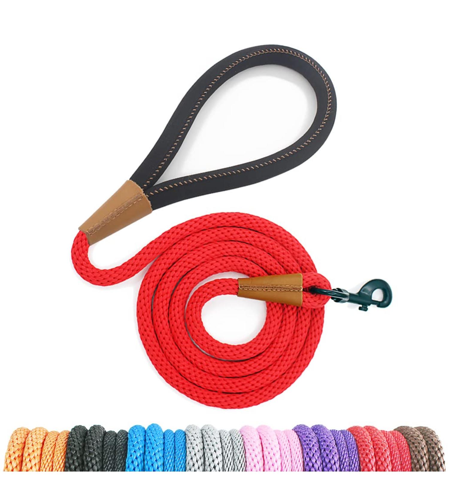 Lynxking Tow Lines for Dogs - Durable Dog Leash for Retrieving | Perfect for Small Medium & Large Dogs | 180cm Red with Carabiner Hook - Buy Online on GoSupps.com