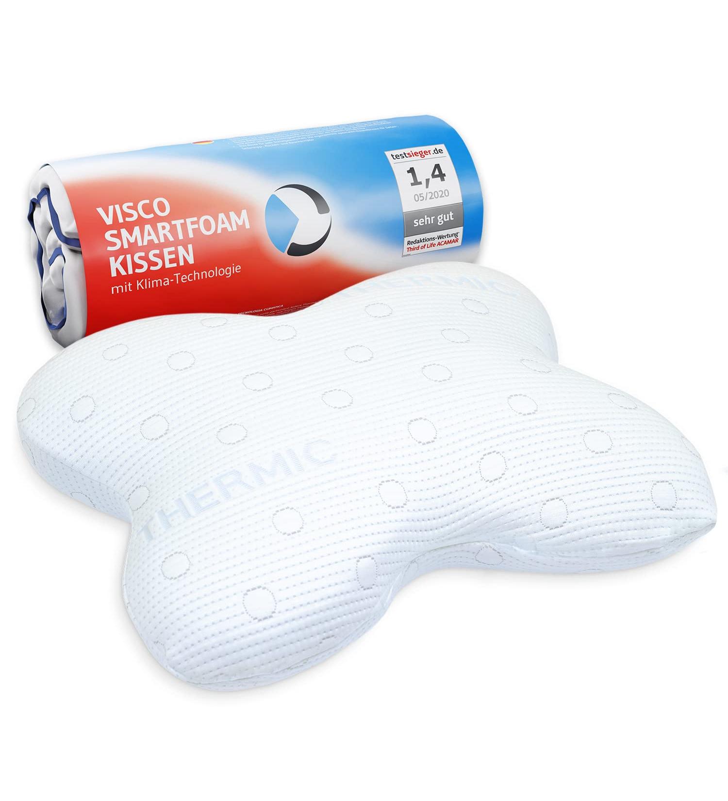 Acamar Side Sleeper Pillow - Award-Winning Orthopedic Neck Support | Viscose Elastic Memory Foam | Thermo-Regulating Ergonomic Design for Neck Pain Relief - Buy Online on GoSupps.com