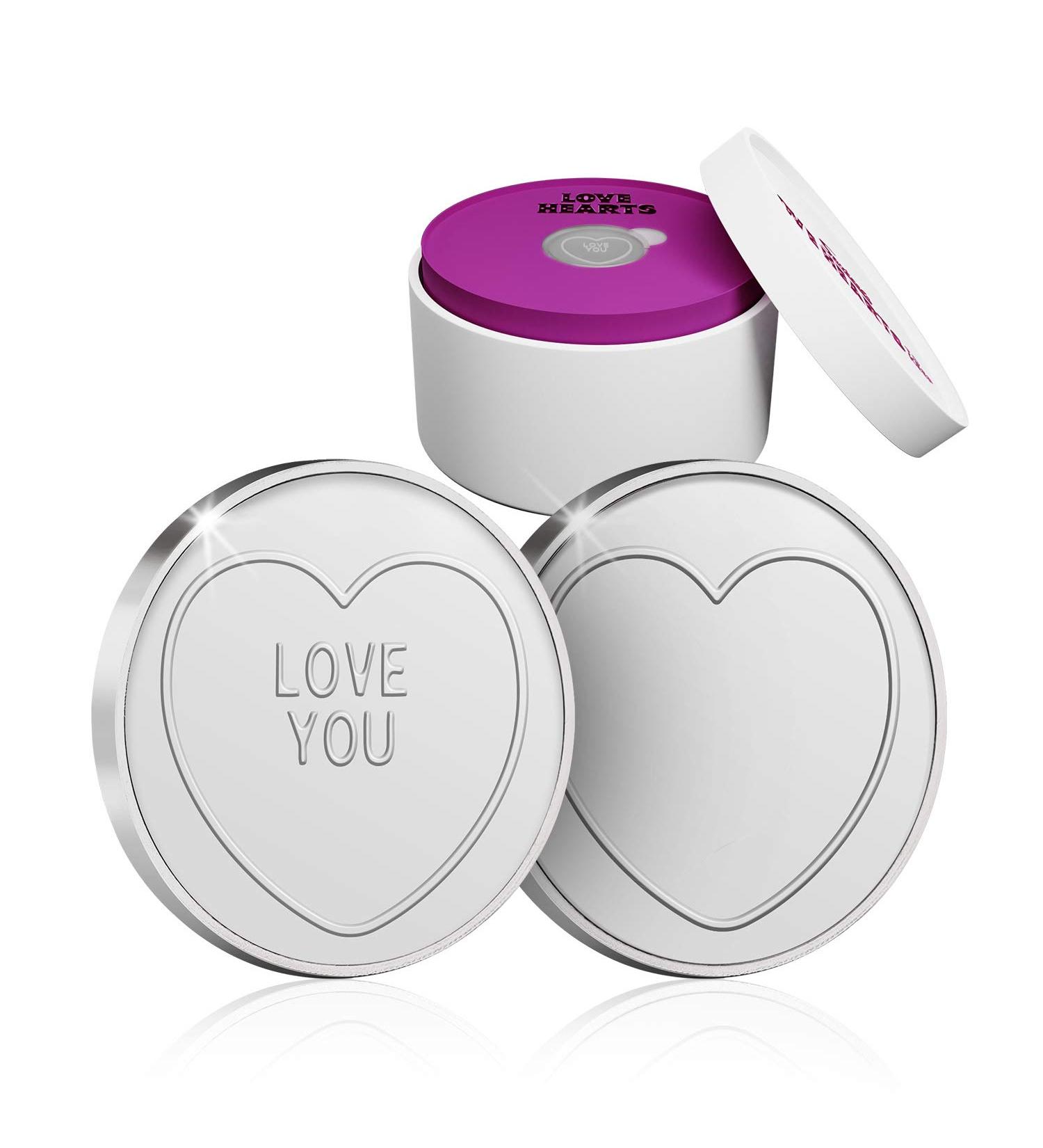The Koin Club Valentines Gifts Solid Silver Wedding Anniversary Present Love Hearts Sweets Birthday Gift Him/Her/Men/Women/Boyfriend/Girlfriend/Wife/Husband - Buy Online on GoSupps.com