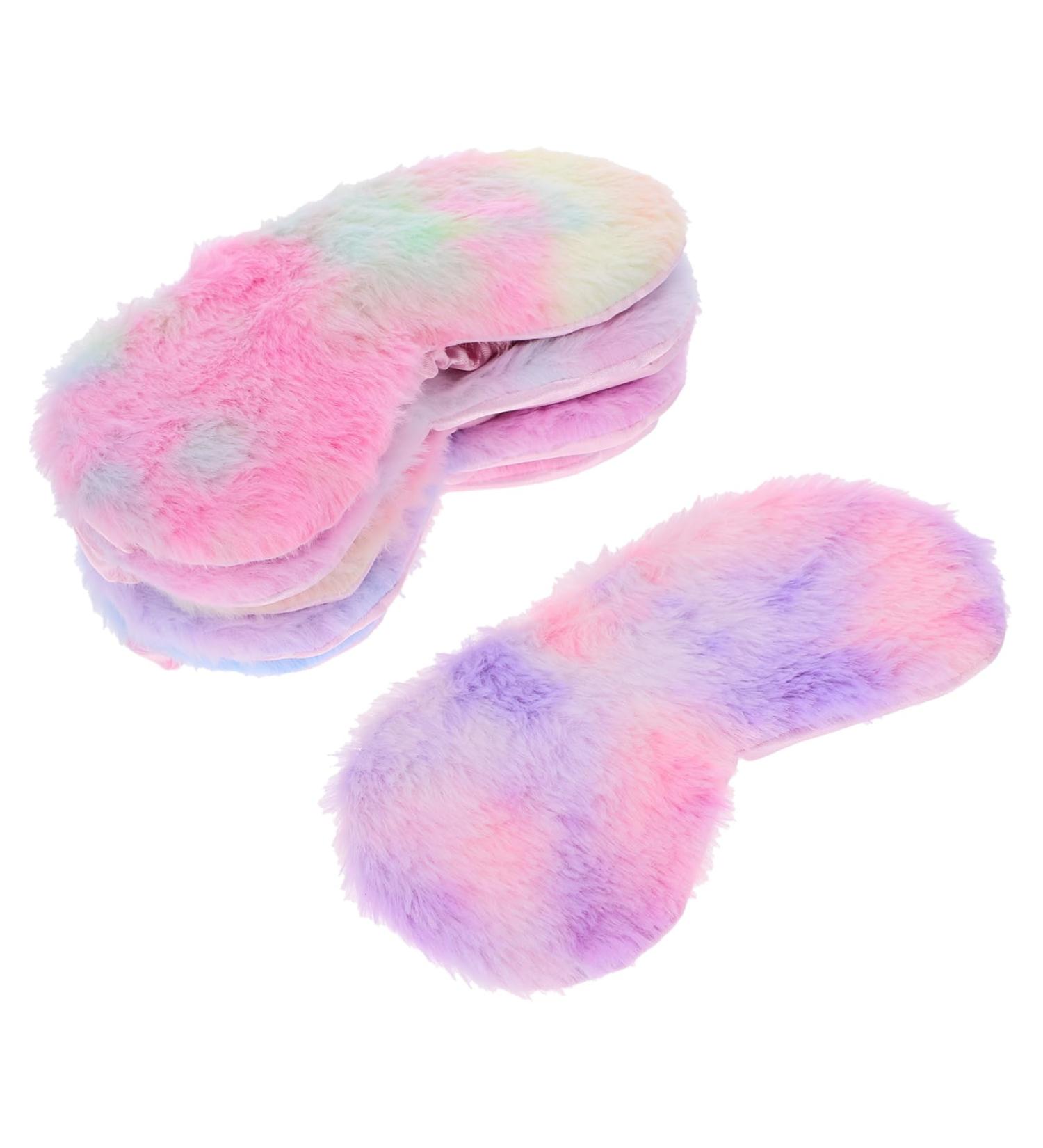 6 pi ces Masque de Sommeil Portable Masque Oculaire et Confortable Peluche Color pour Voyages H tels Longs - Buy Online on GoSupps.com