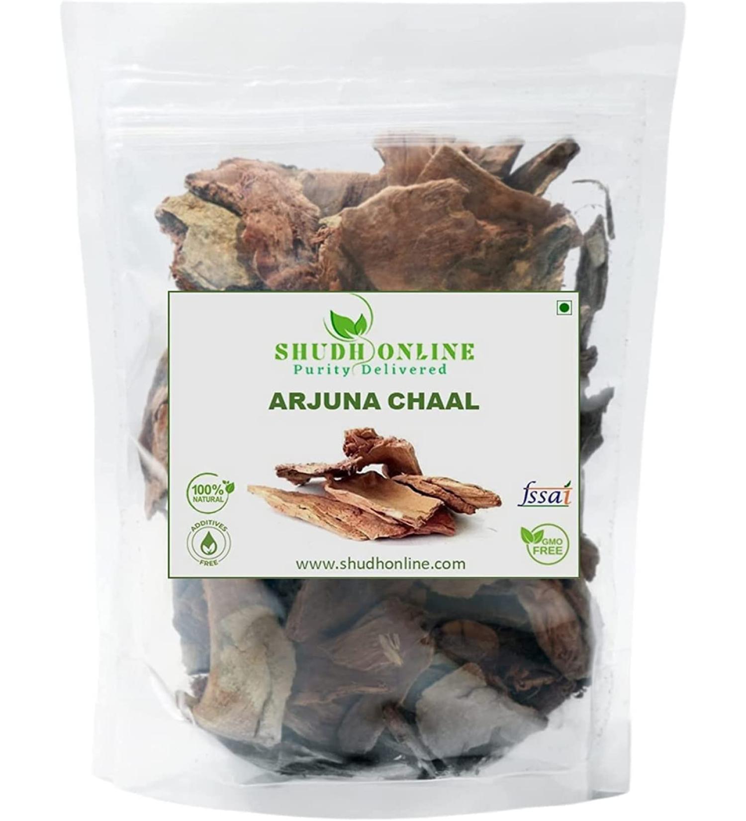 ORGANIZE Shudh Online Arjun in Chaal Arjuna Bark Arjun Kwath 250 Gram Arjuna Chettu Beradu Terminalia Arjuna - Buy Online on GoSupps.com