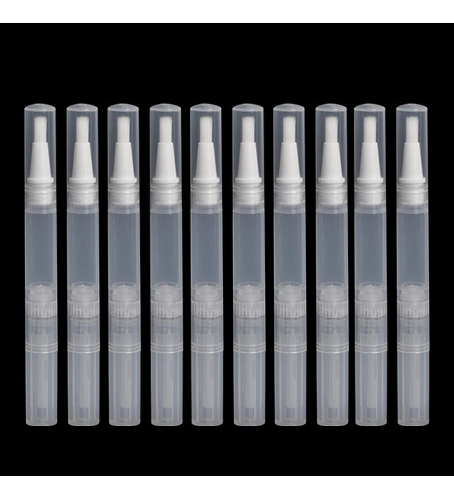3ml Nail Twist Pens Empty Transparent Nail Oil Pen with Brush Tip Empty Cuticle Oil Pen Cosmetic Container Pen Lip Gloss Tubes for Lip gloss Nail Polish Eyelash Growth Liquid (10pcs) - Buy Online on GoSupps.com