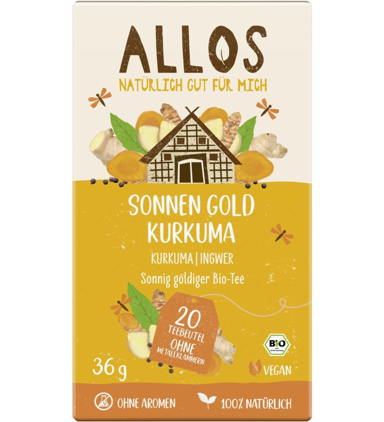 Allos Allos Sonnen Gold Turmeric Herb Infuser in Bag (36 g) - Organic