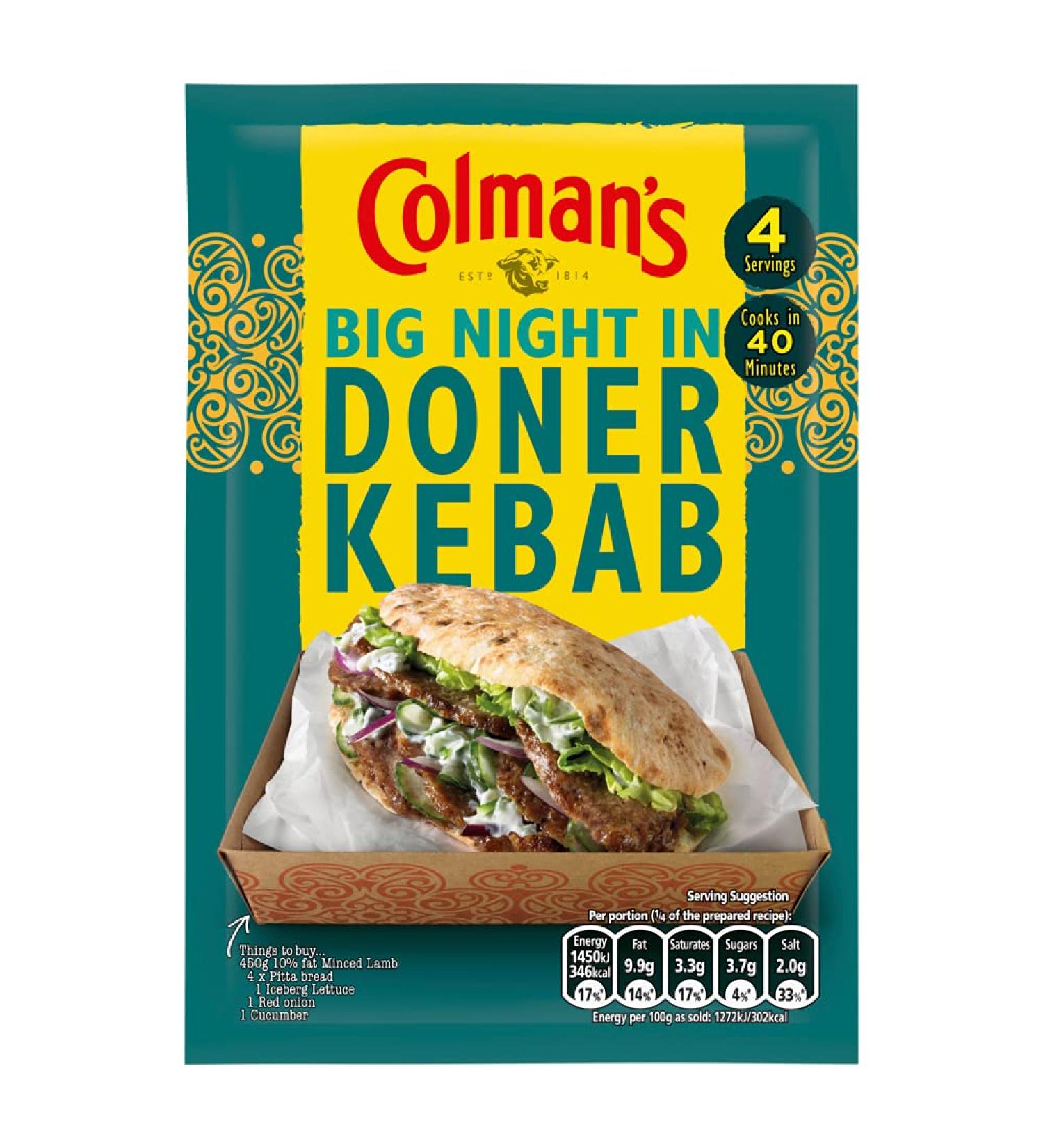 Colmans Big Night in Doner Kebab 38 g