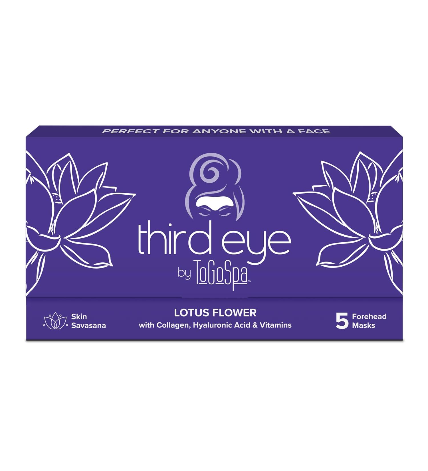Buy ToGoSpa Lotus Flower Third Eye Mask - 5 Treatments | Moisturizing Eye Care | International Shipping Available - Buy Online on GoSupps.com