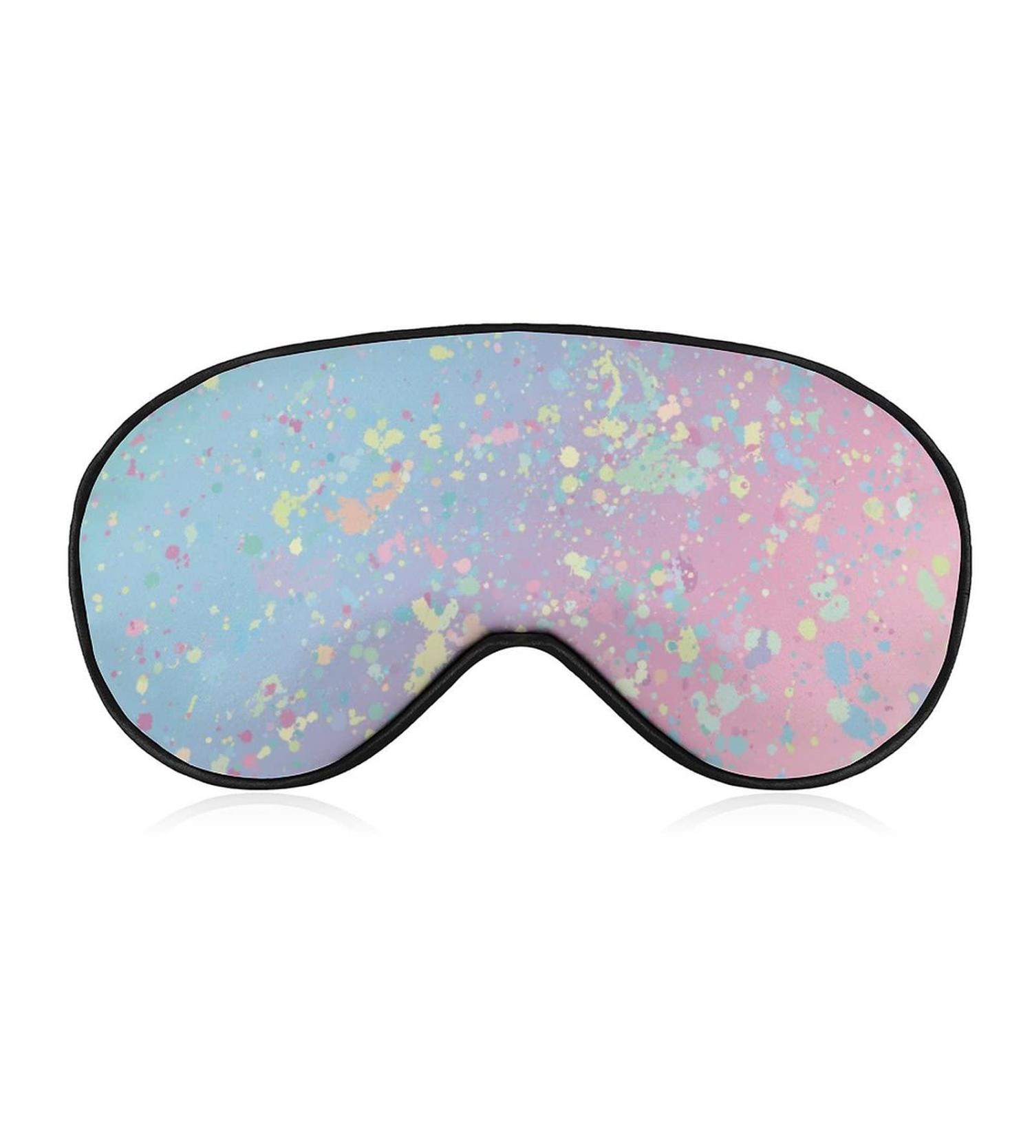 Fantasy Colorful Paint Splash Sleep Mask for Women | Adjustable Eye Shades with Elastic Strap - Shop Now - Buy Online on GoSupps.com