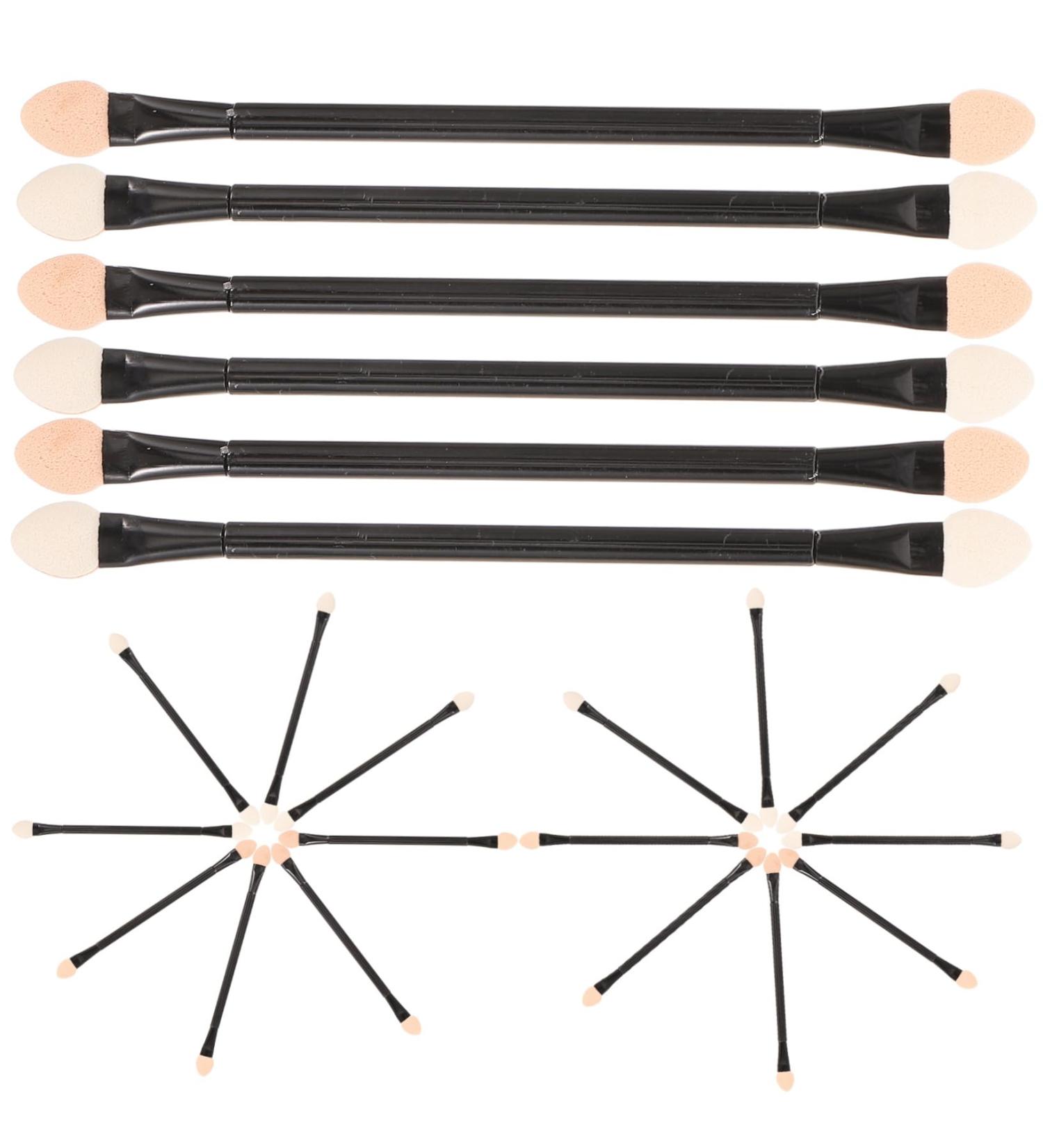 Angoily 30pcs Eyeshadows Ended Stick Double-ended Tool Brush Cosmetic for Applicator Handle Plastic Sticks - Buy Online on GoSupps.com