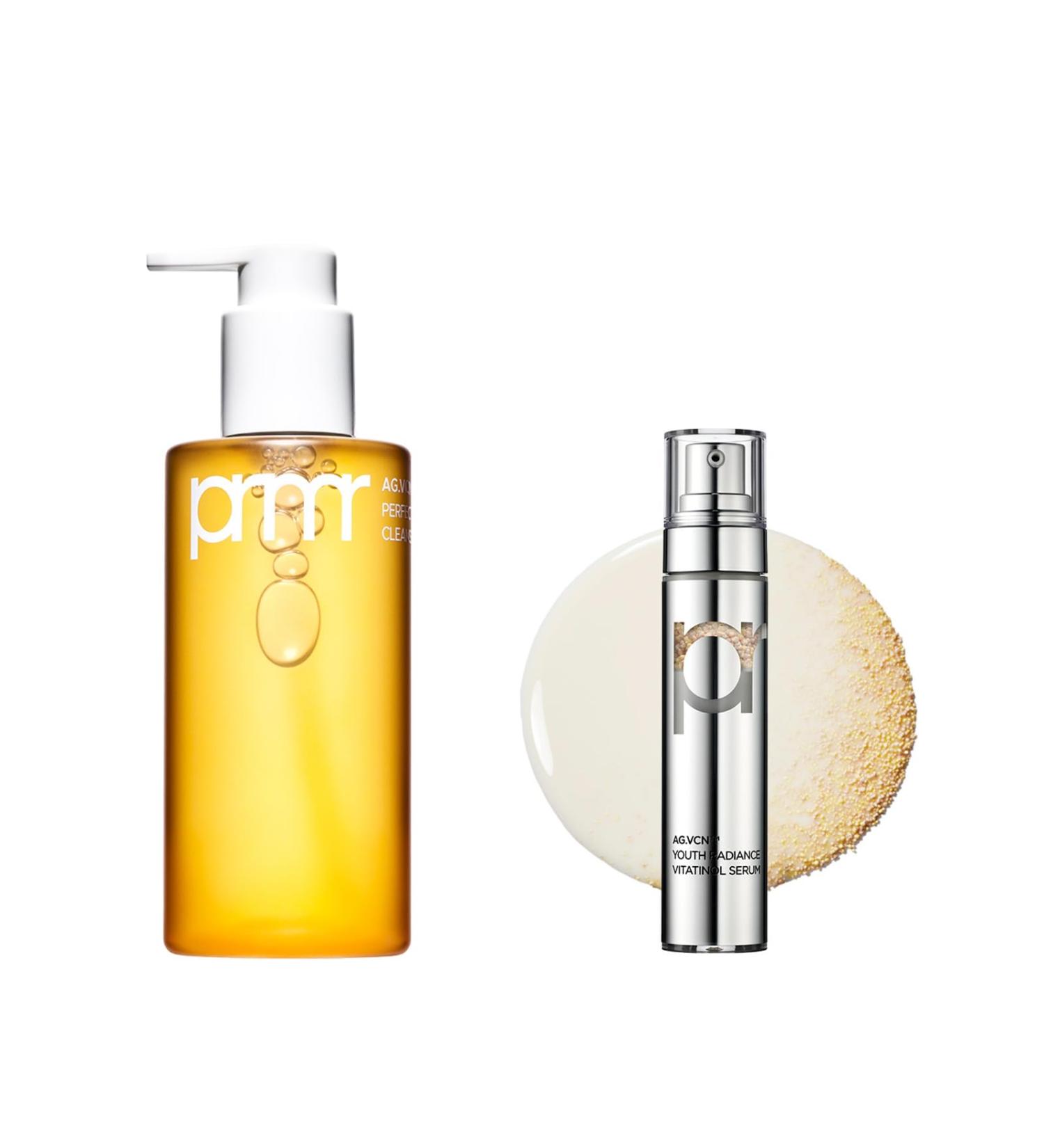 PRIMERA Self Care Kit Oil to Foam Cleanser (200ml) & Vitatinol Serum (1 EA) | Korean Deep Cleansing + Retinol Vitamin C Hydration Care Gift Set - Buy Online on GoSupps.com