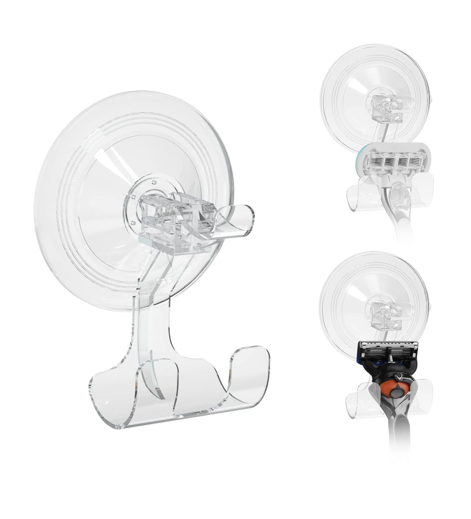 Linkida 3 Series Pack Razor Holder for Shower - Suction Wall Mount for Venus Platinum Fusion 5 Proshield ProGlide & MACH 3 Classic - Ideal Bathroom Organizer - Buy Online on GoSupps.com