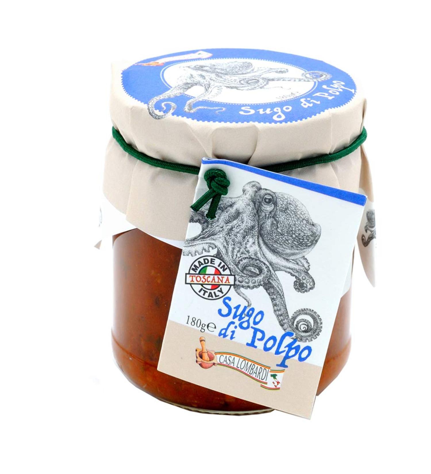  Casa Lombardi Octopus stew in red sauce 180g - Buy Online on GoSupps.com