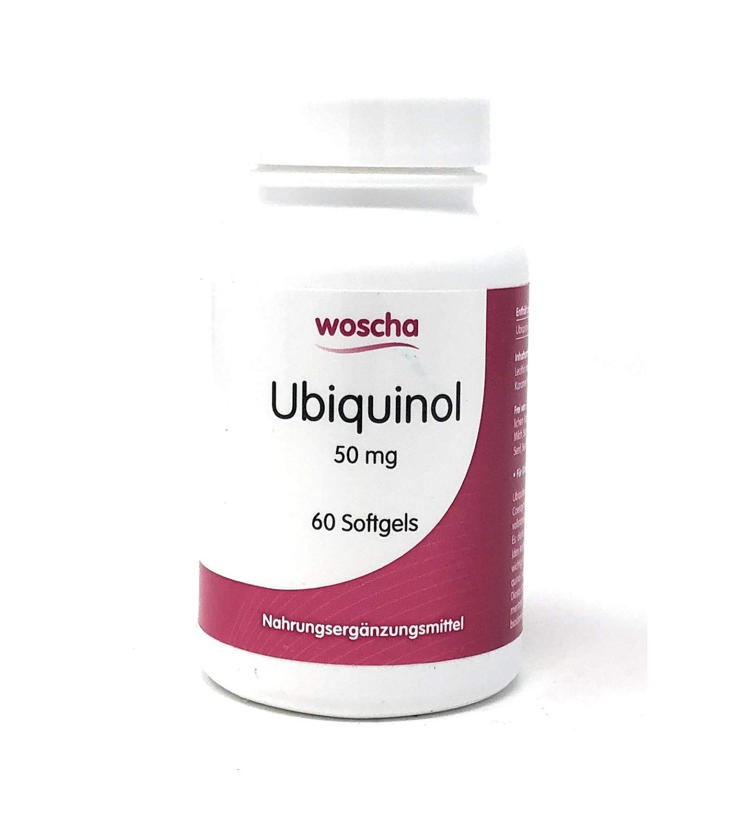 Woscha ubiquinol 50mg 60 softgels