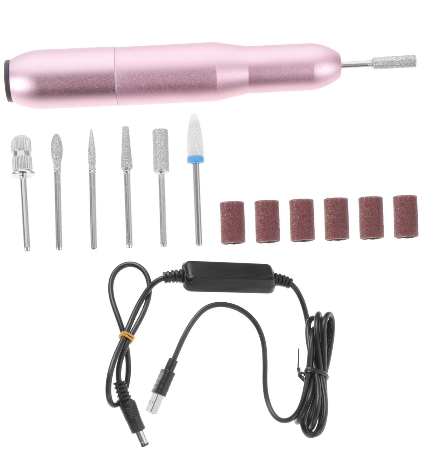 1 Set Polisher Nail File Manicure Aluminum Alloy 11.2X2X2CM Rose Gold - Buy Online on GoSupps.com