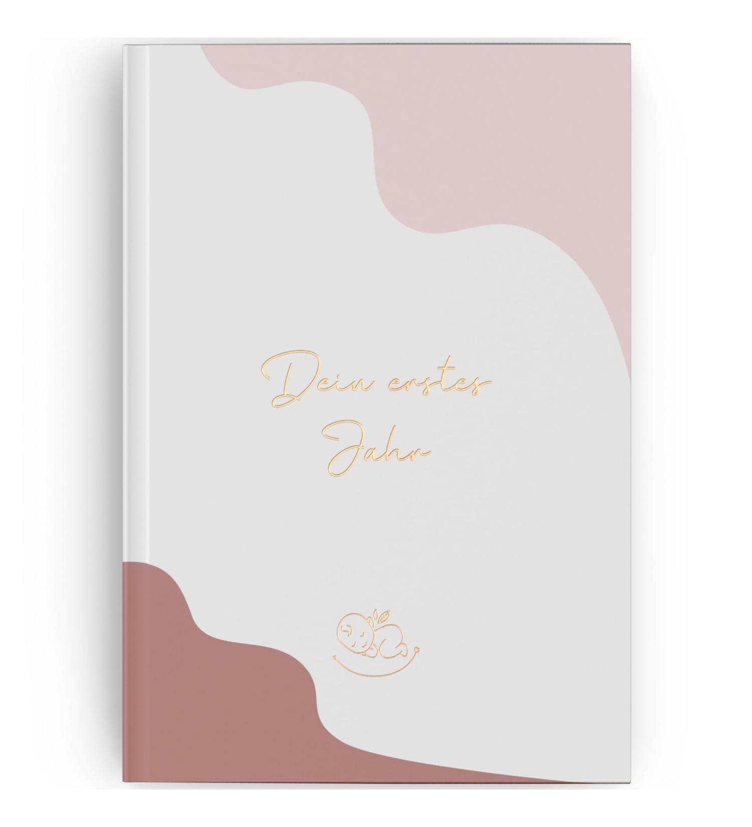 Leaf & Gold Premium Baby Album | First Year Baby Book Gift | Ideal Birth Keepsake for Boys & Girls | Beautiful Golden Foil Design - Buy Online on GoSupps.com