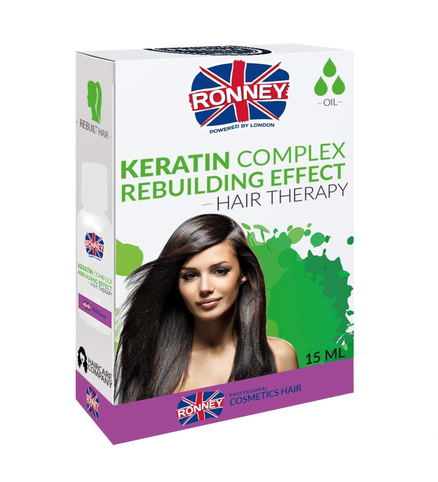 Ronney Keratin Complex Rebuilding Effect Hair Oil 15 ml