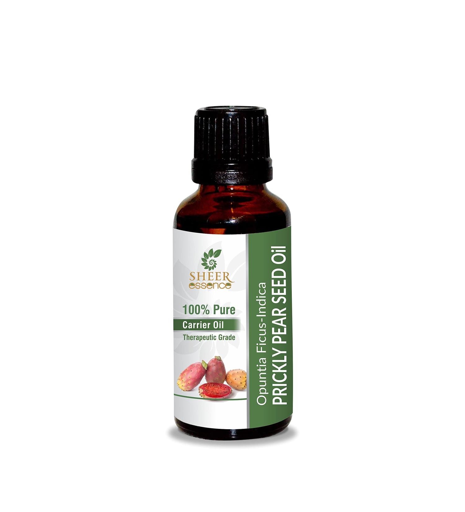 Prickly Pear Seed Oil -(Opuntia Ficus-Indica)- Carrier Oil 100% Pure Natural Undiluted Uncut Therapeutic Grade Oil 0.51 Fl.OZ