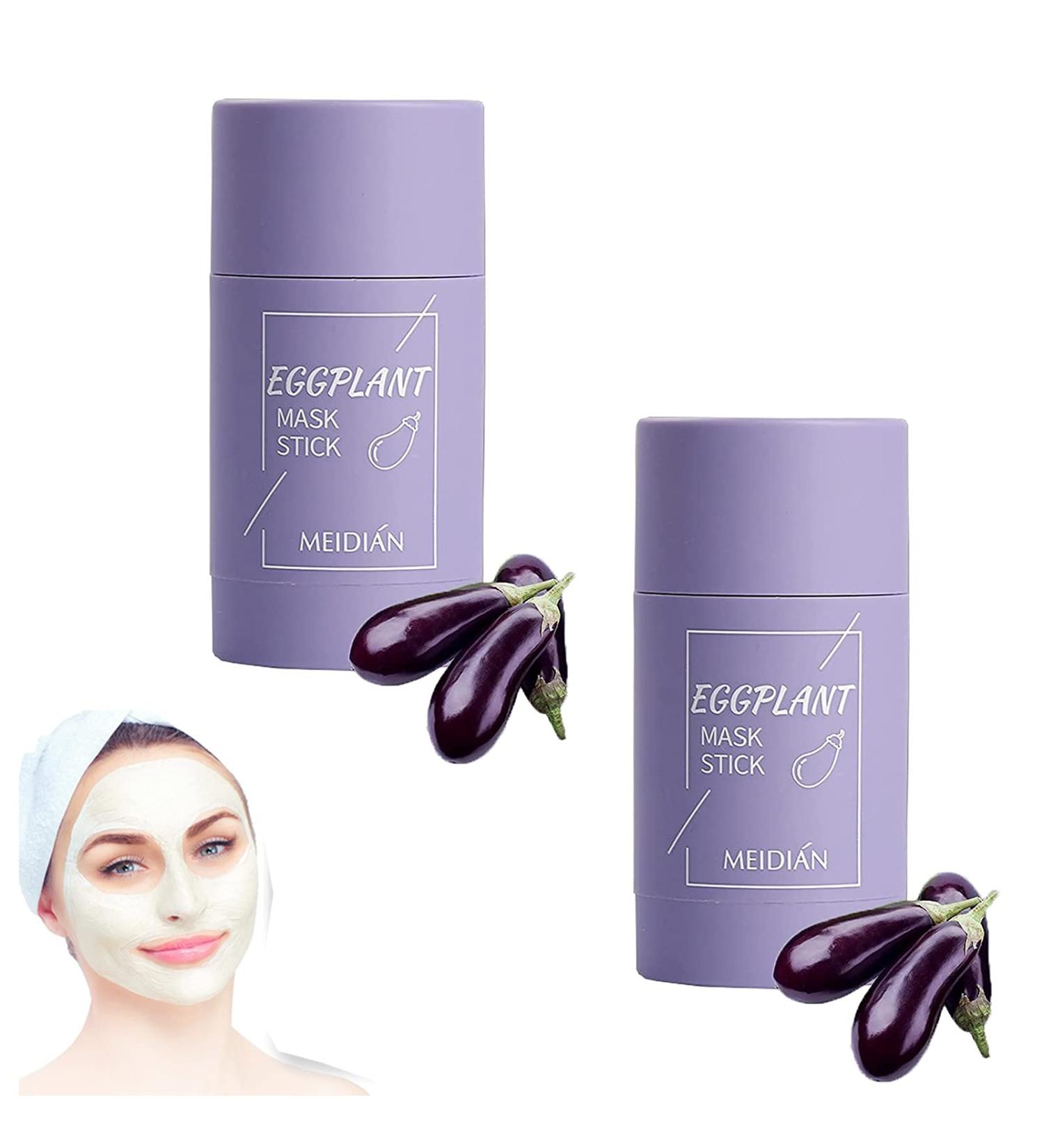 HZXY 2Pcs Eggplant/Green Tea Stick Mask Cleansing Facial Mask Stick Purifying Clay Stick Mask Deep Cleansing Pores Improving Skin Texture Controlling Oil and Removing Blackheads (B) - Buy Online on GoSupps.com