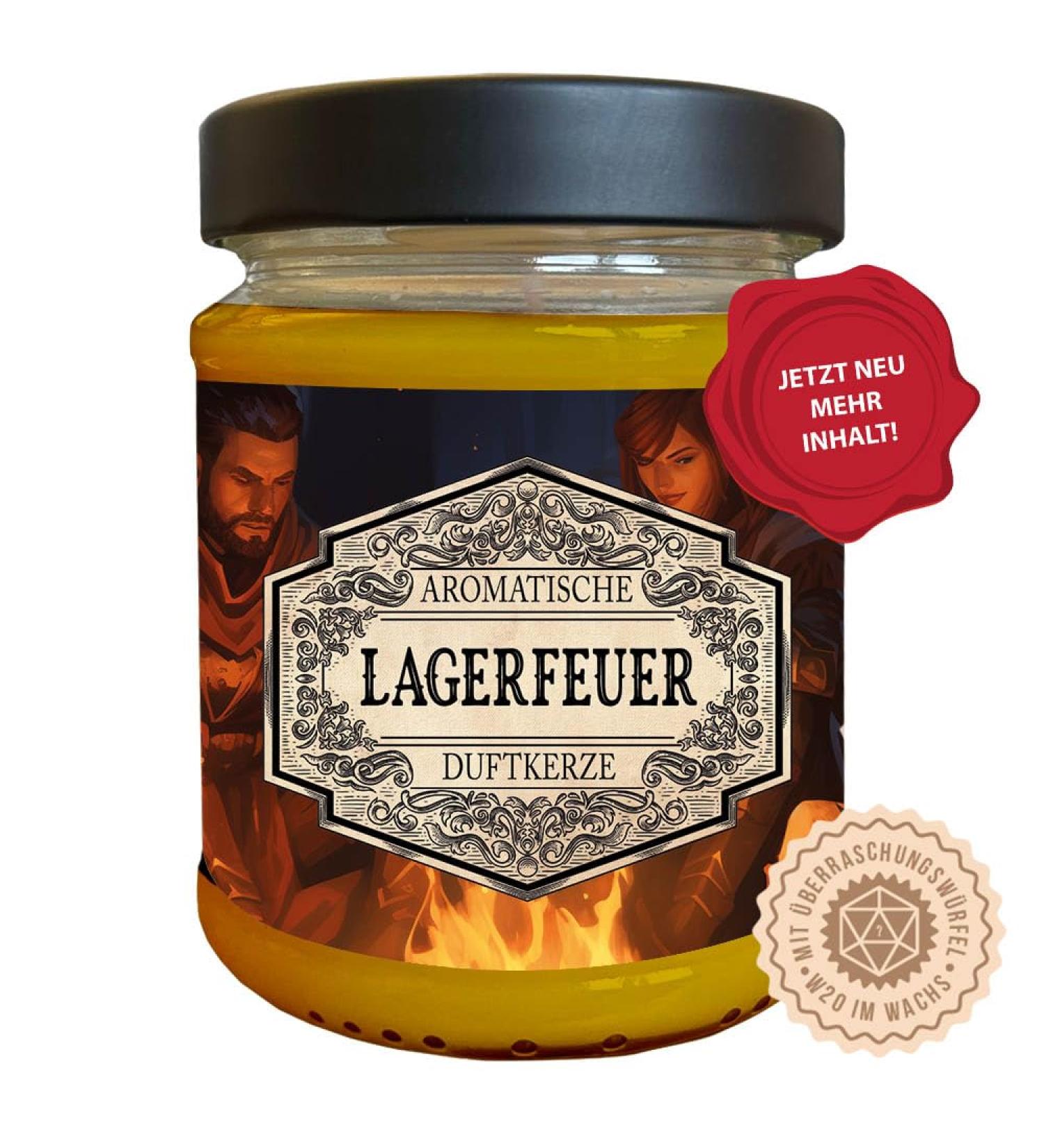 Beamfire Role Play Fragrance Candle with Hidden D20 Cubes - Handmade in Germany 240ml 40 Hours Burn Time - Perfect for Gamers & Gifts - Buy Online on GoSupps.com